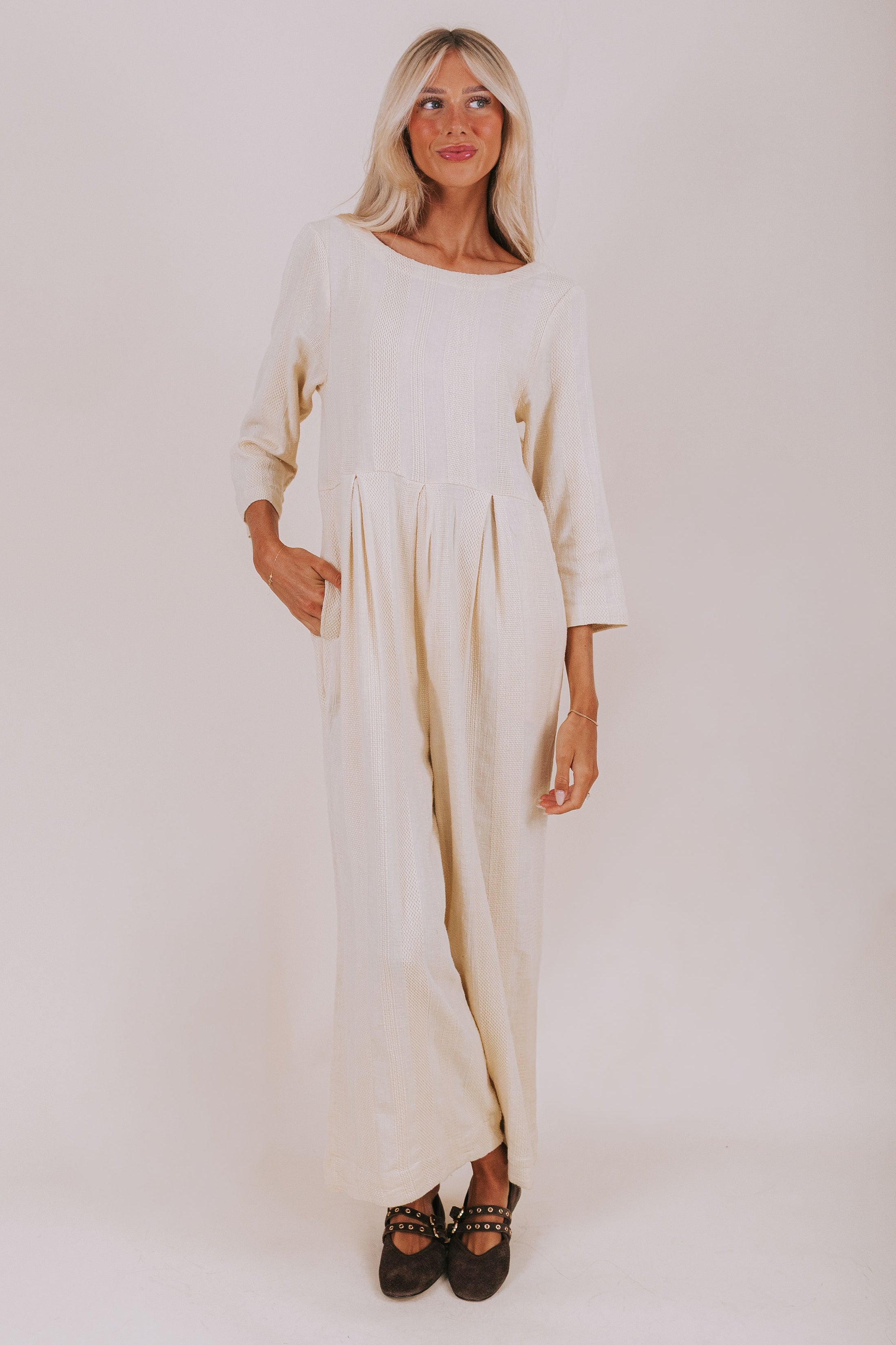 FREE PEOPLE - Shiloh One Piece by Free People in Summer Khaki