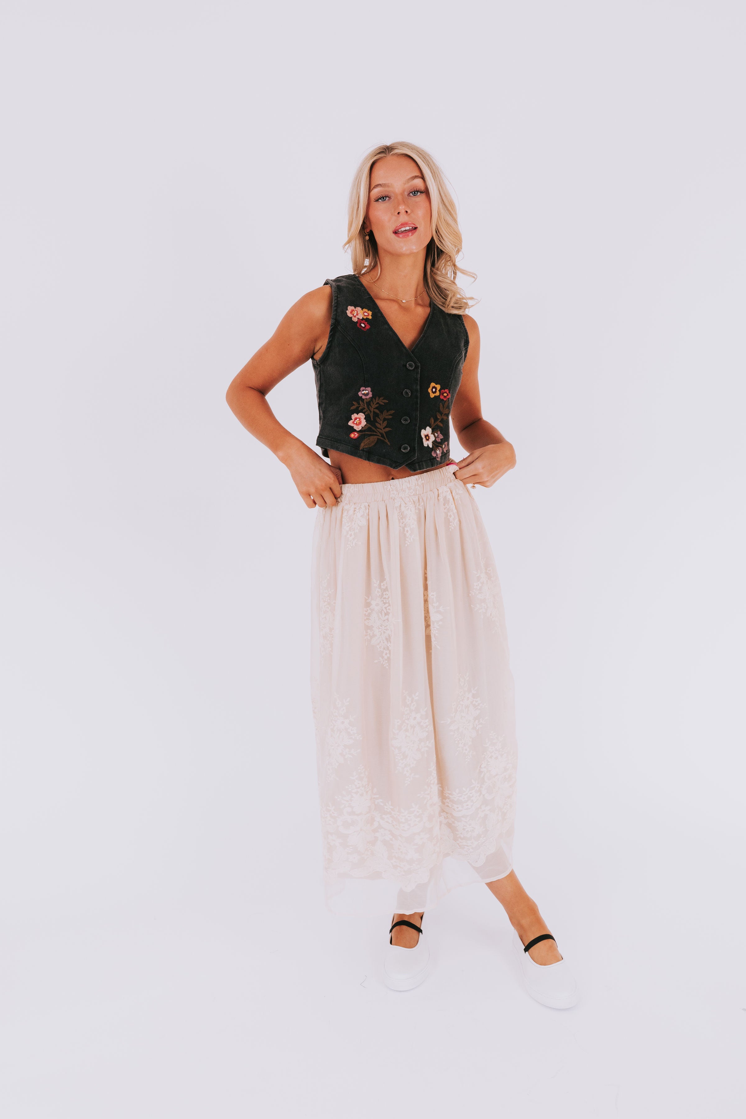 Touch Of Spring Vest - 2 Colors!