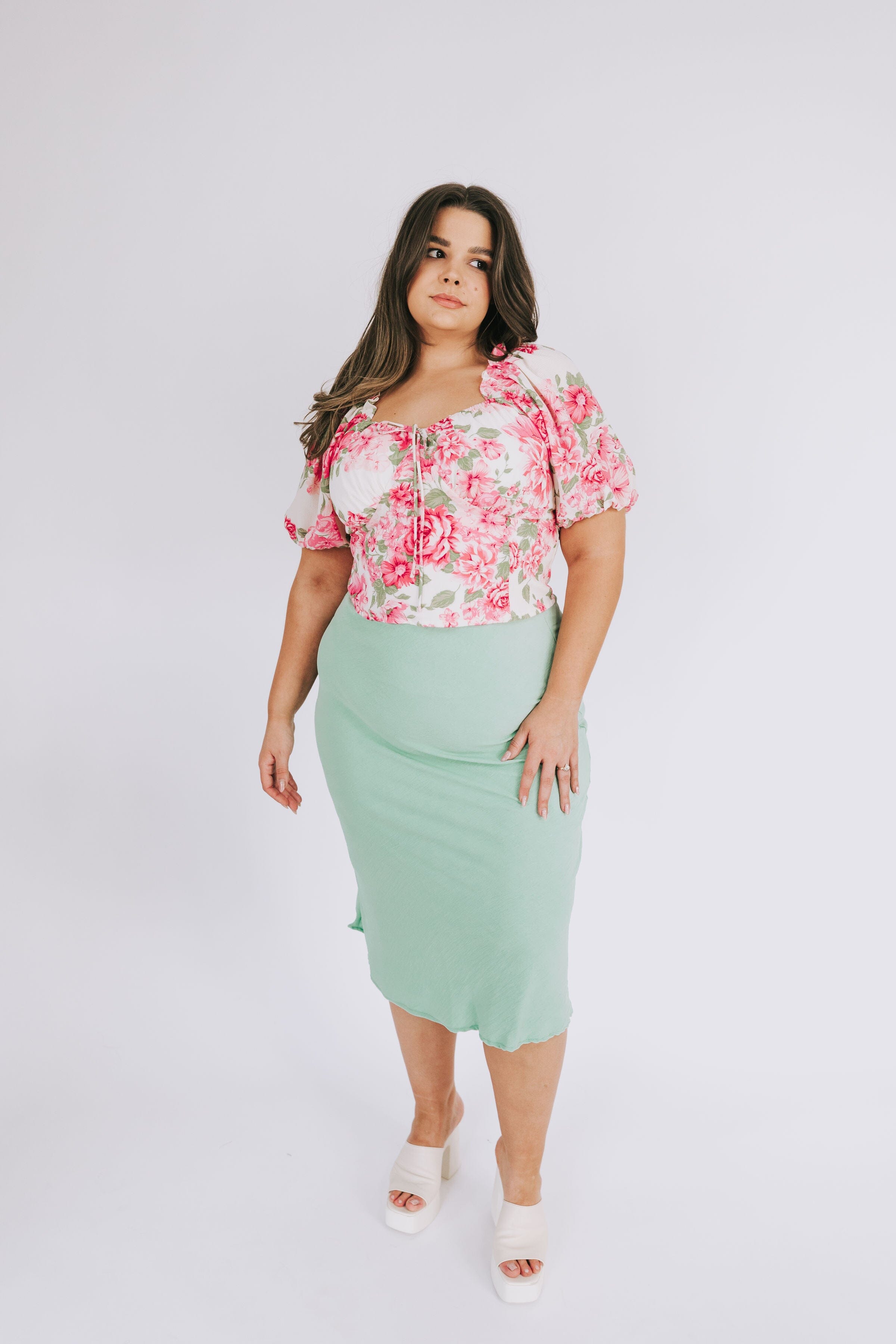 PLUS SIZE - Moth To A Flame Skirt