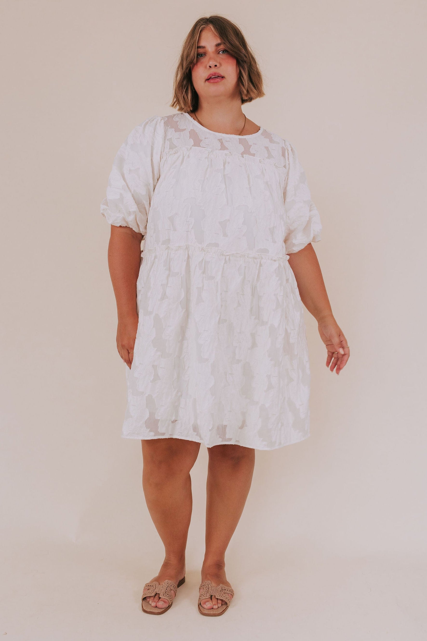 PLUS SIZE - Found The One Dress 1XL / Ivory Stella