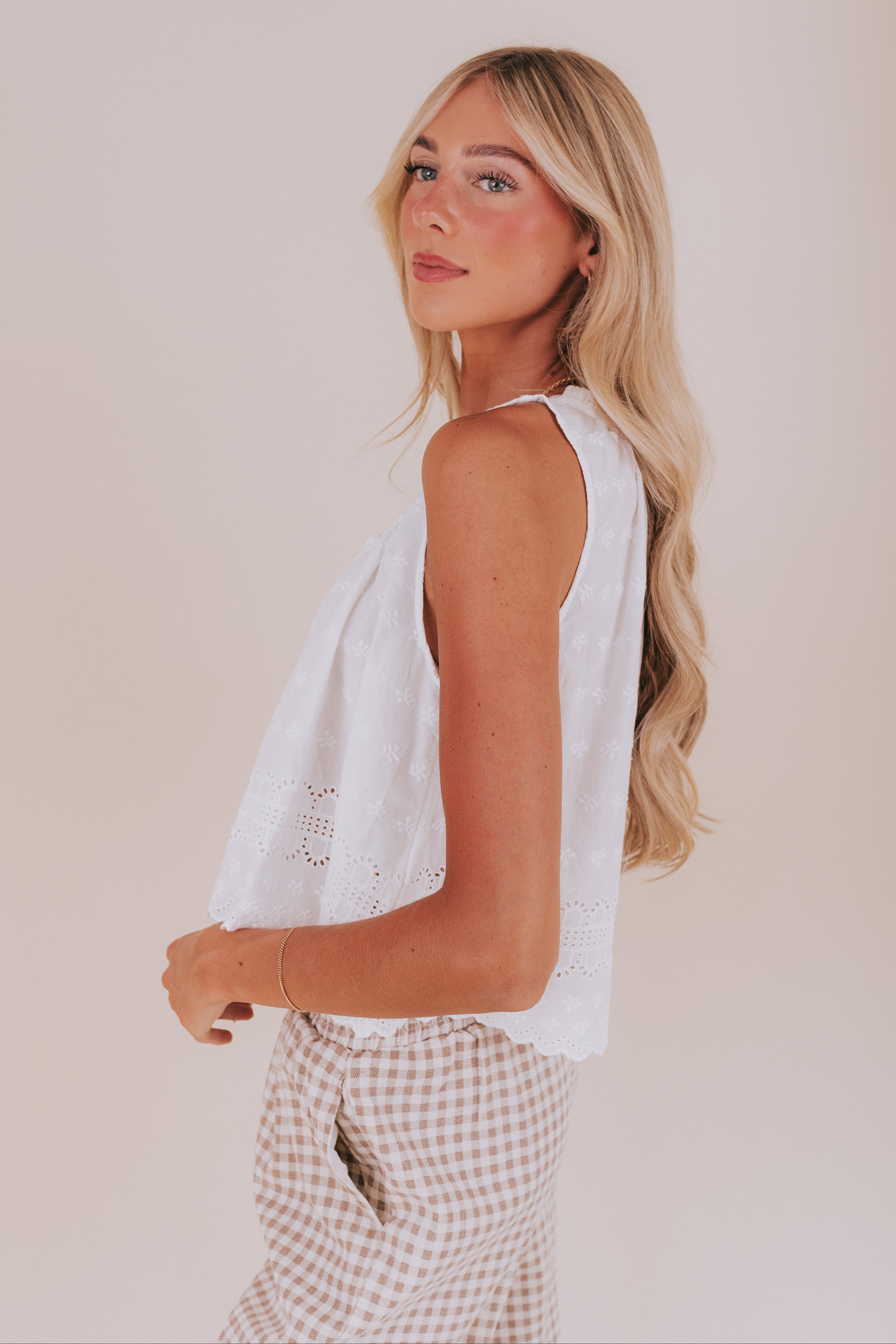 FREE PEOPLE - Marina Eyelet Tank