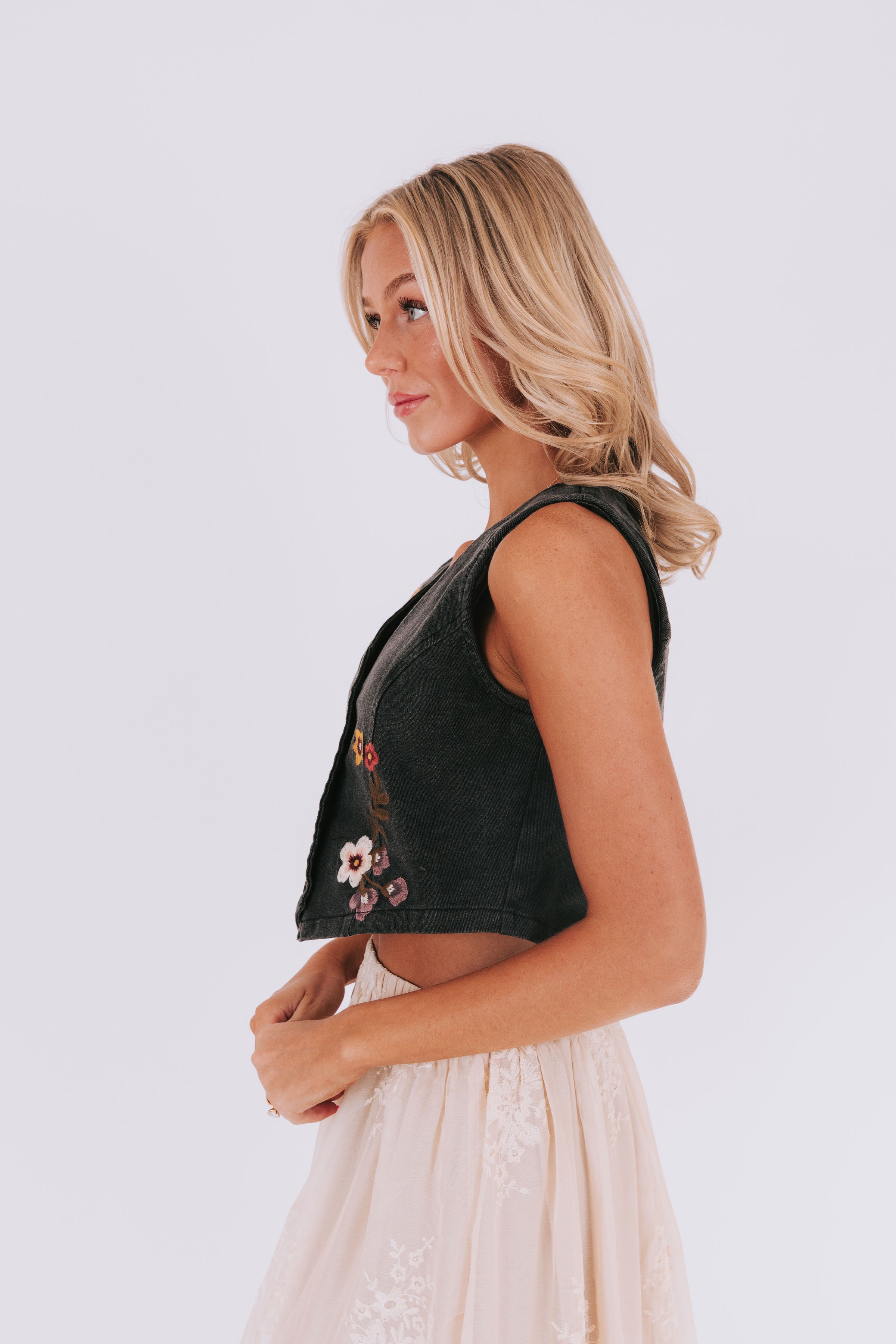 Touch Of Spring Vest - 2 Colors!