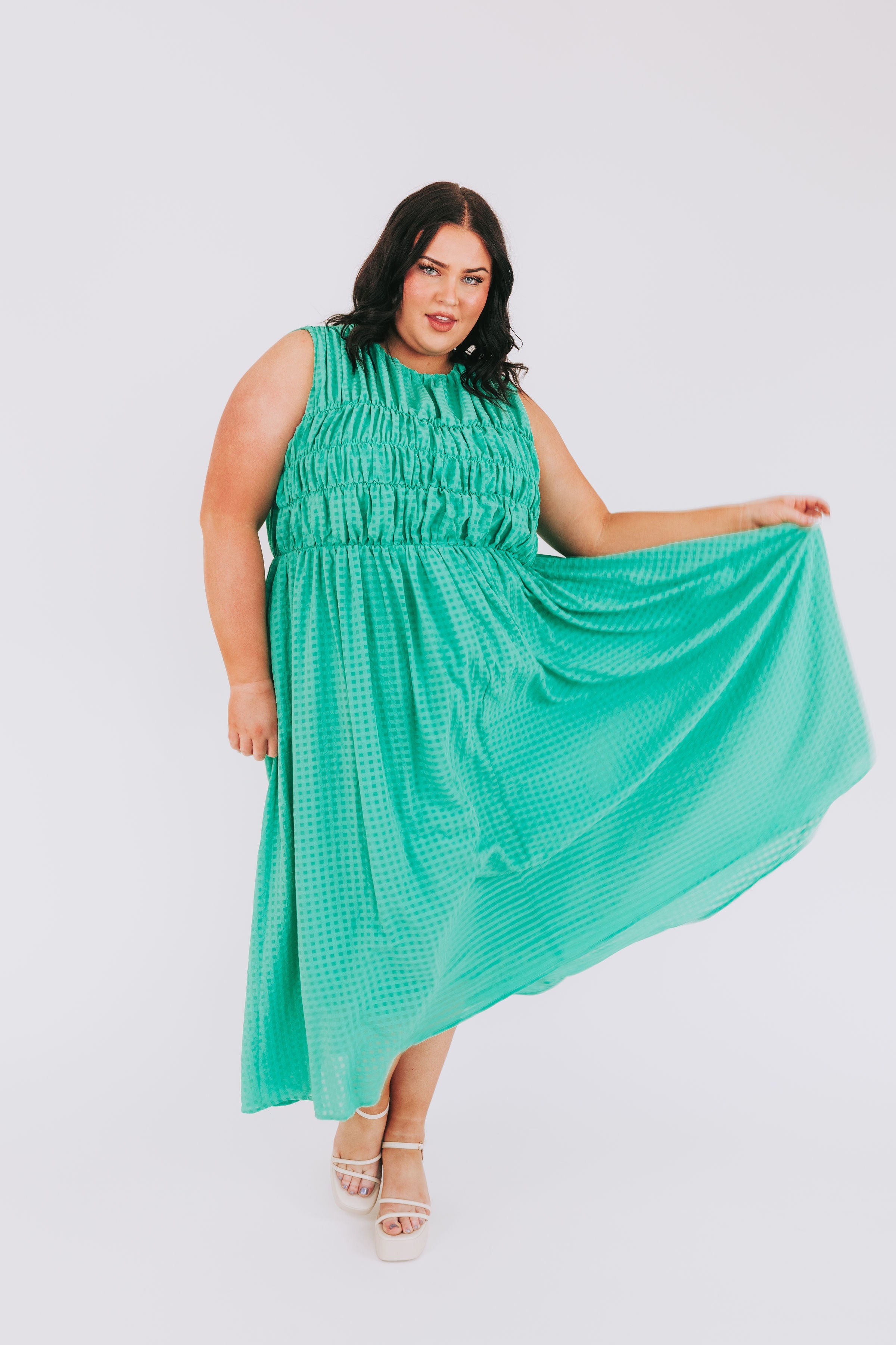 PLUS SIZE - Emerald Enchantress Dress