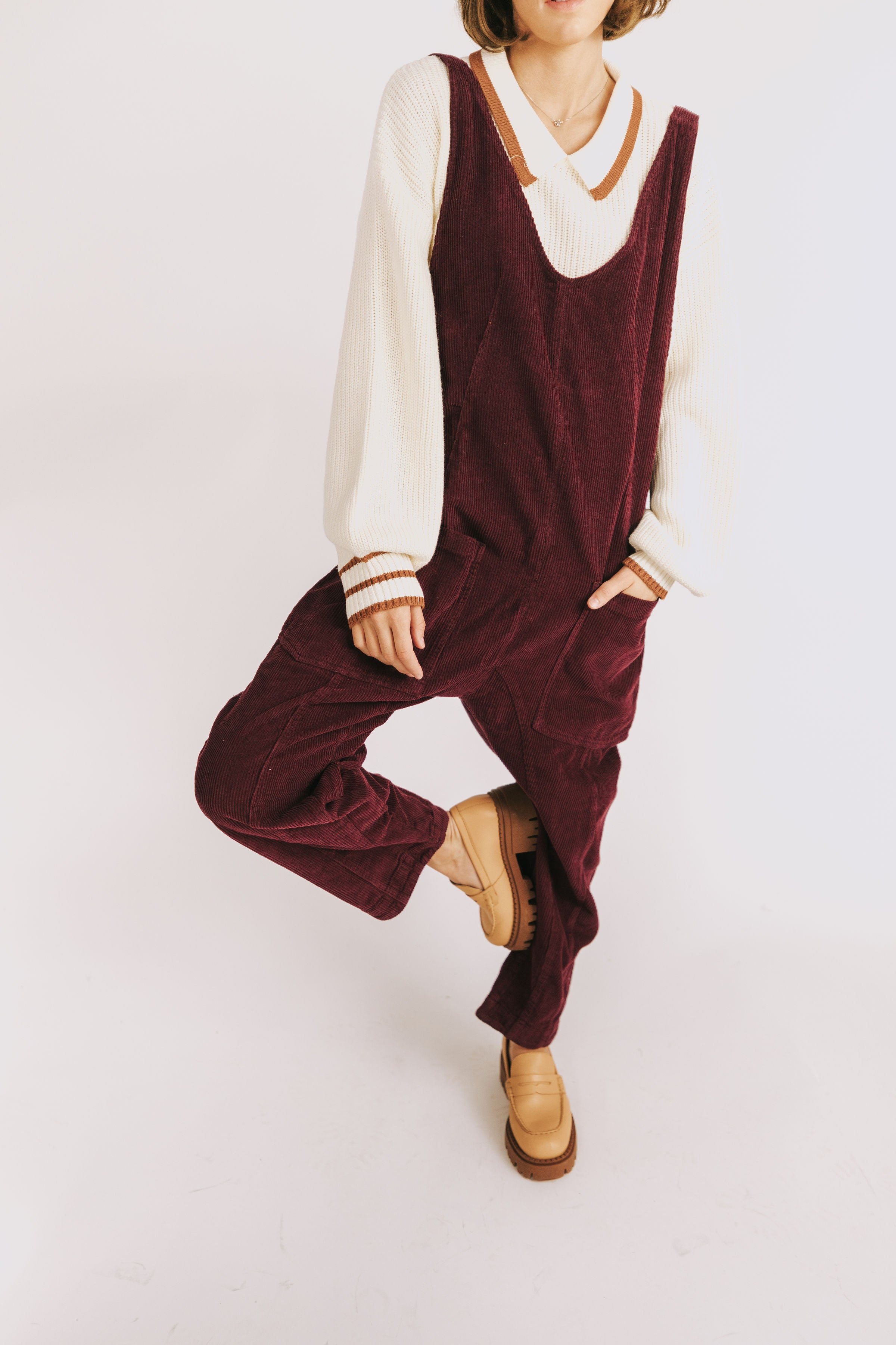FREE PEOPLE - High Roller Cord Jumpsuit