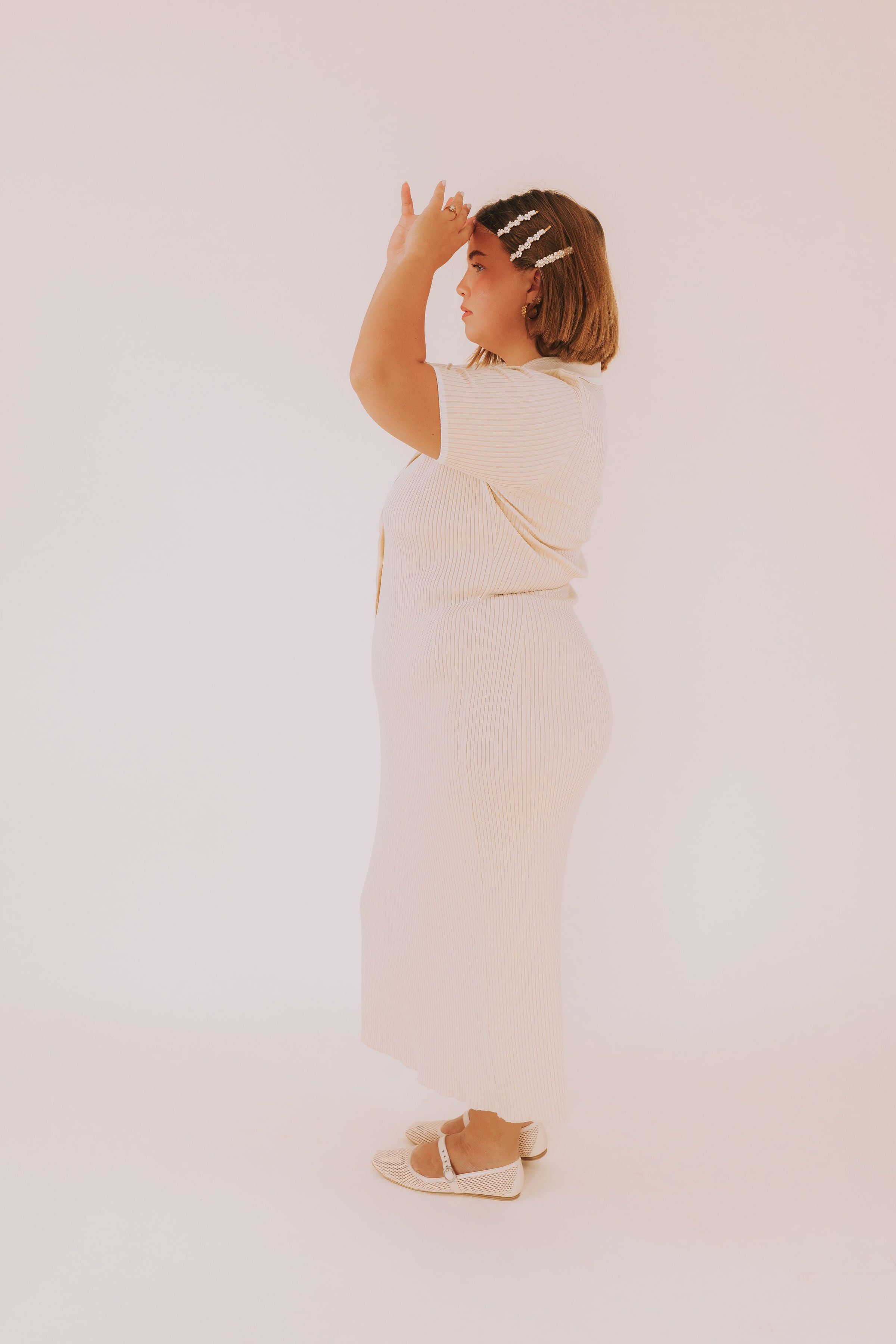 PLUS SIZE - Almond Appeal Dress
