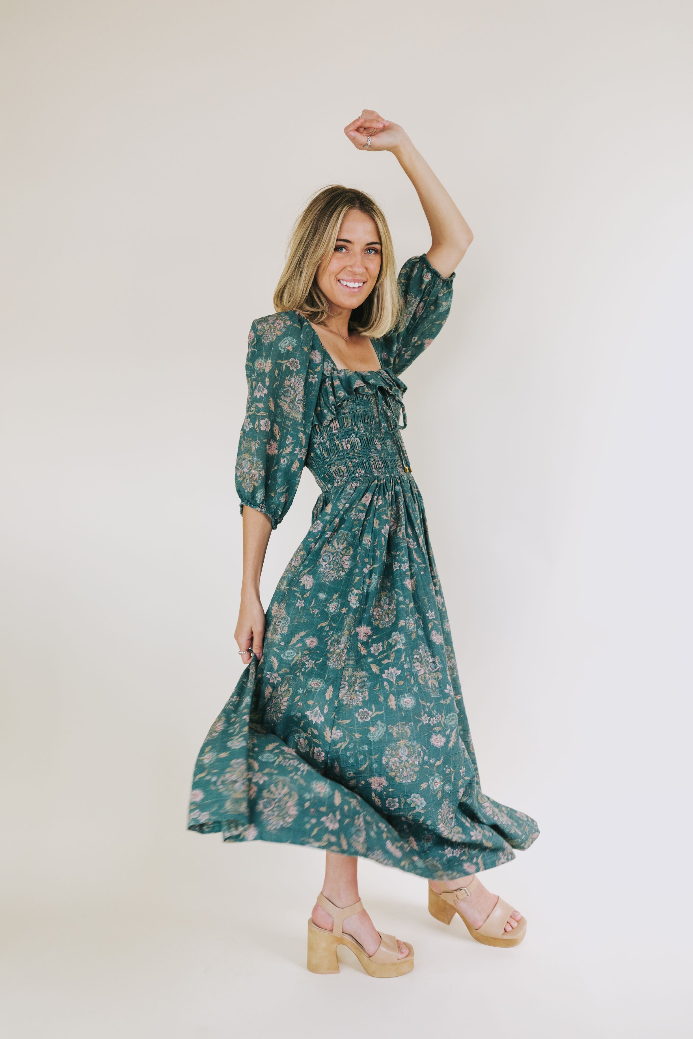 FREE PEOPLE - Oasis Printed Midi