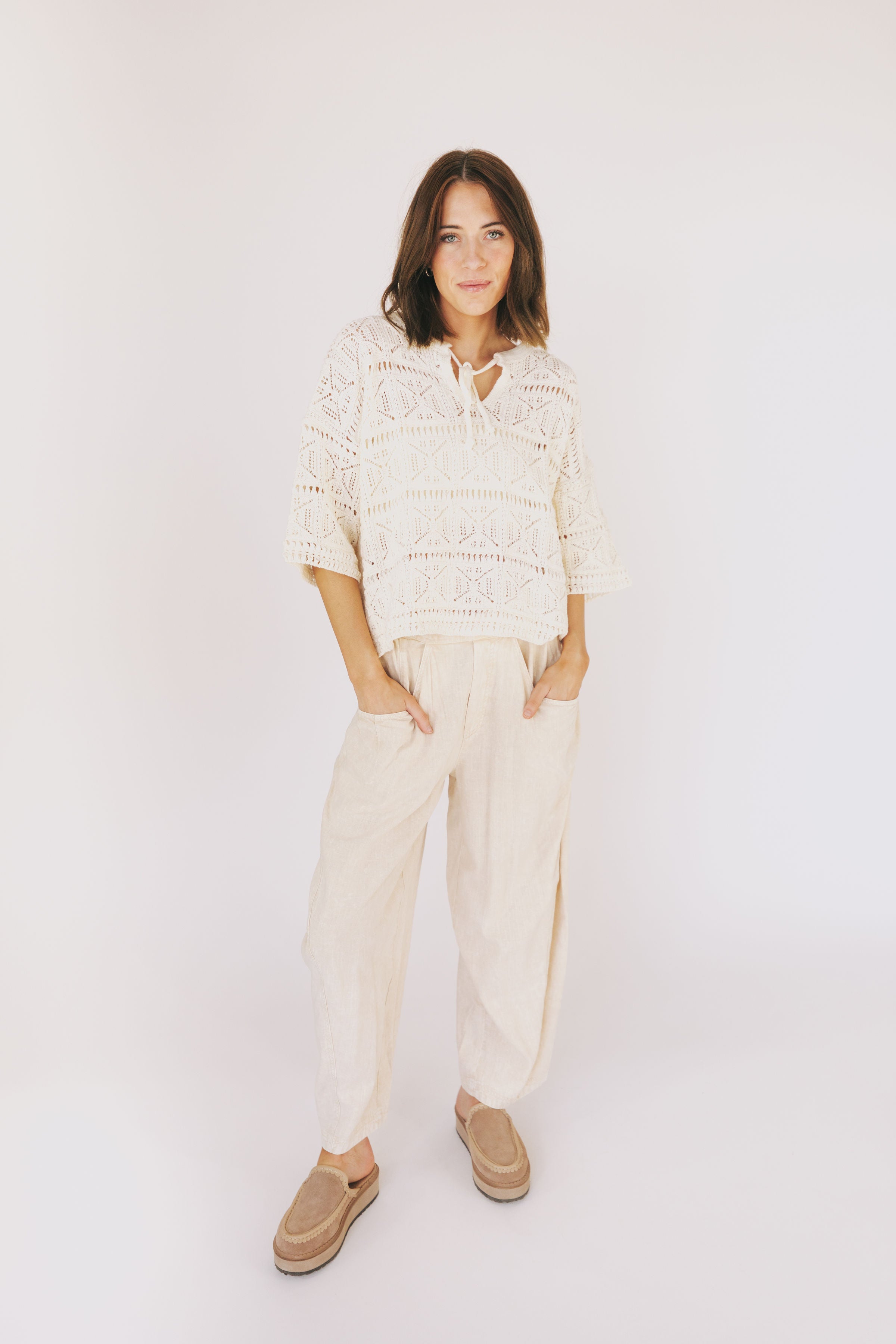 FREE PEOPLE - High Road Pull On Barrel Pants