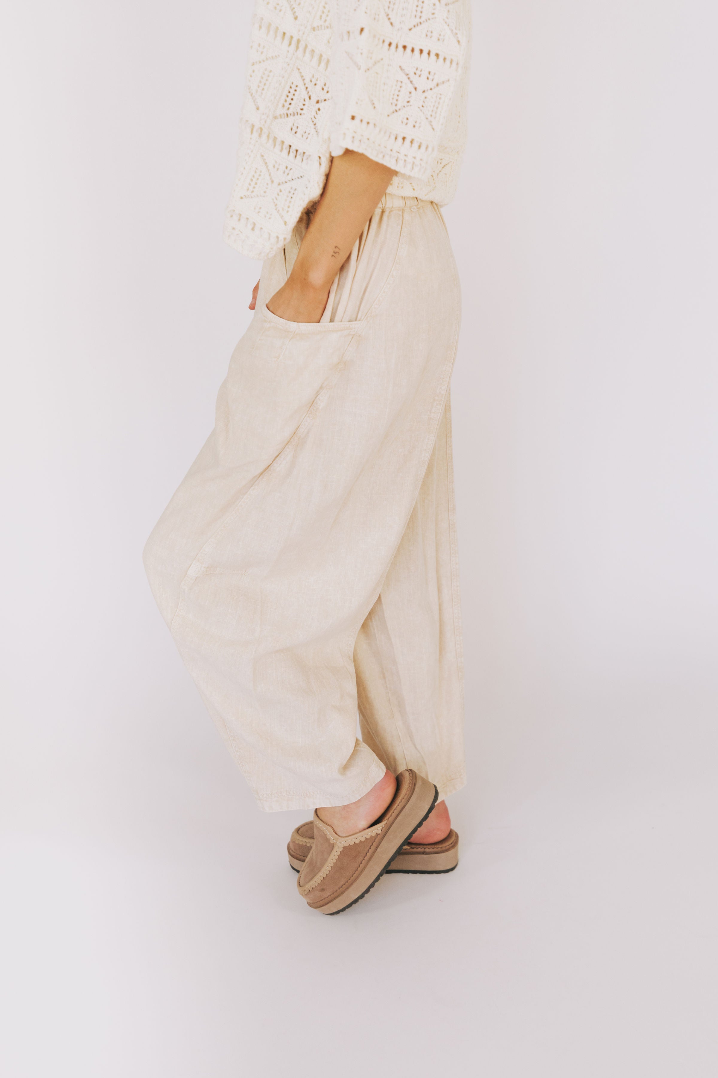 FREE PEOPLE - High Road Pull On Barrel Pants