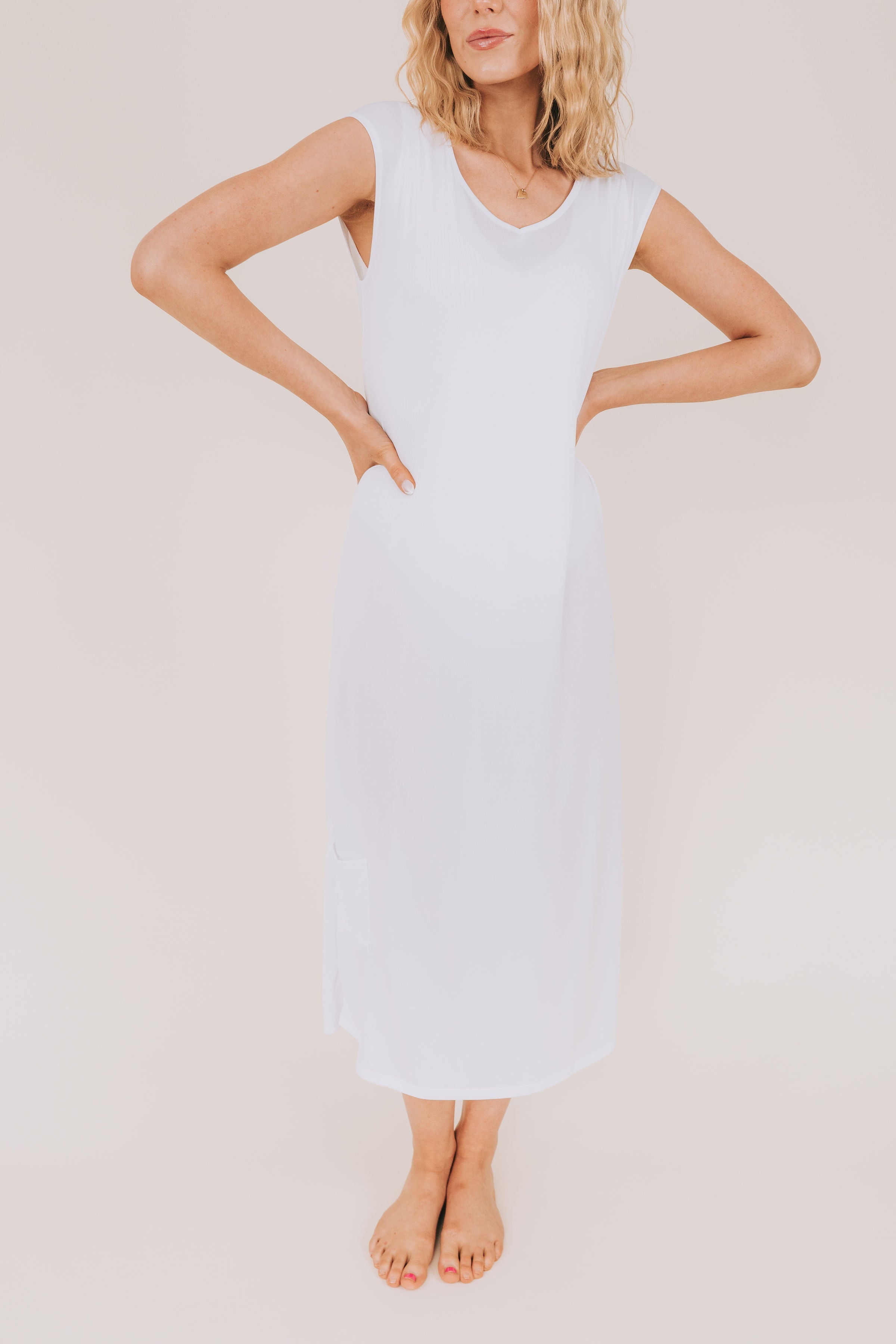 The White: Rylie Slip - Extended Sizing! 