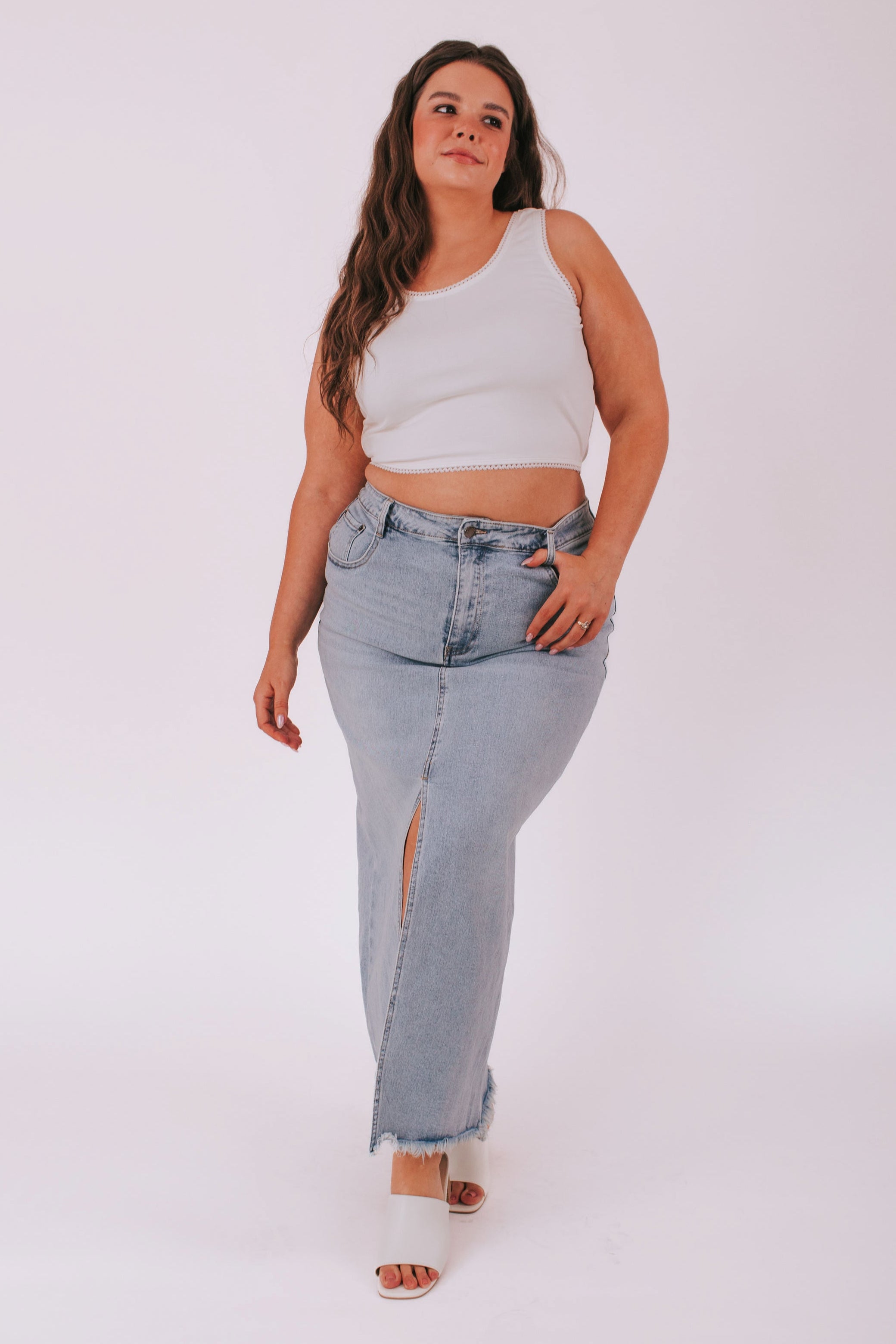 PLUS SIZE - Let It Be Skirt