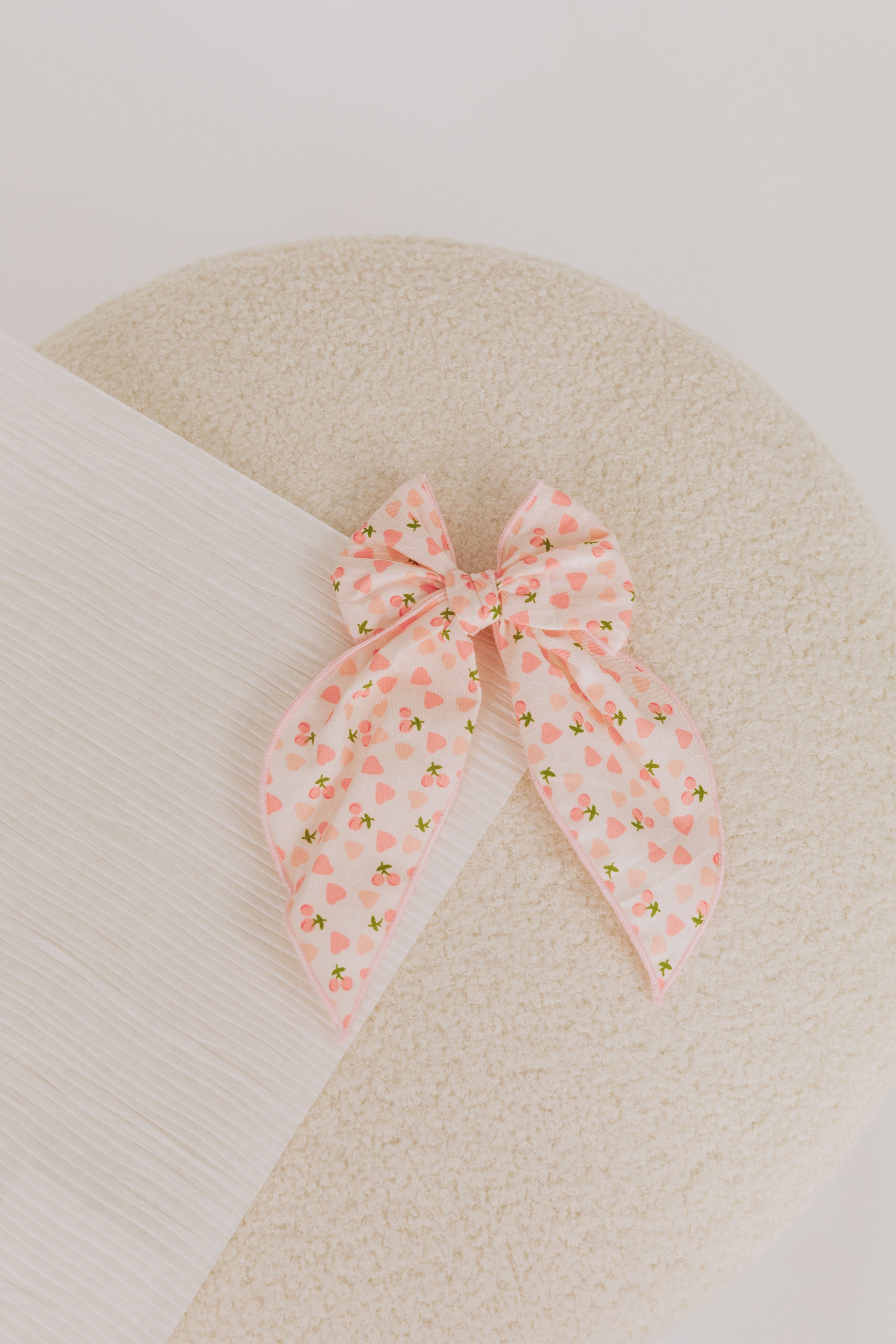 BABY BLING - POINTED BIG BELLE CLIP: Cherries & Hearts 