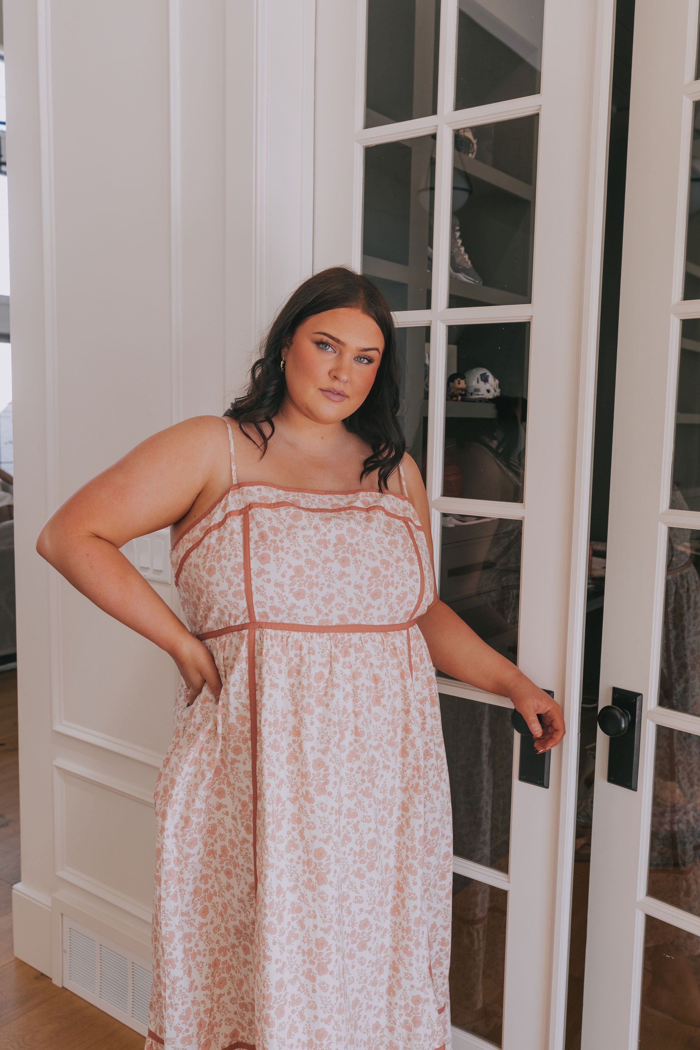 PLUS SIZE - Peach Party Dress 1X / Dusty Peach PLUS SIZE - Peach Party Dress 1X / Dusty Peach