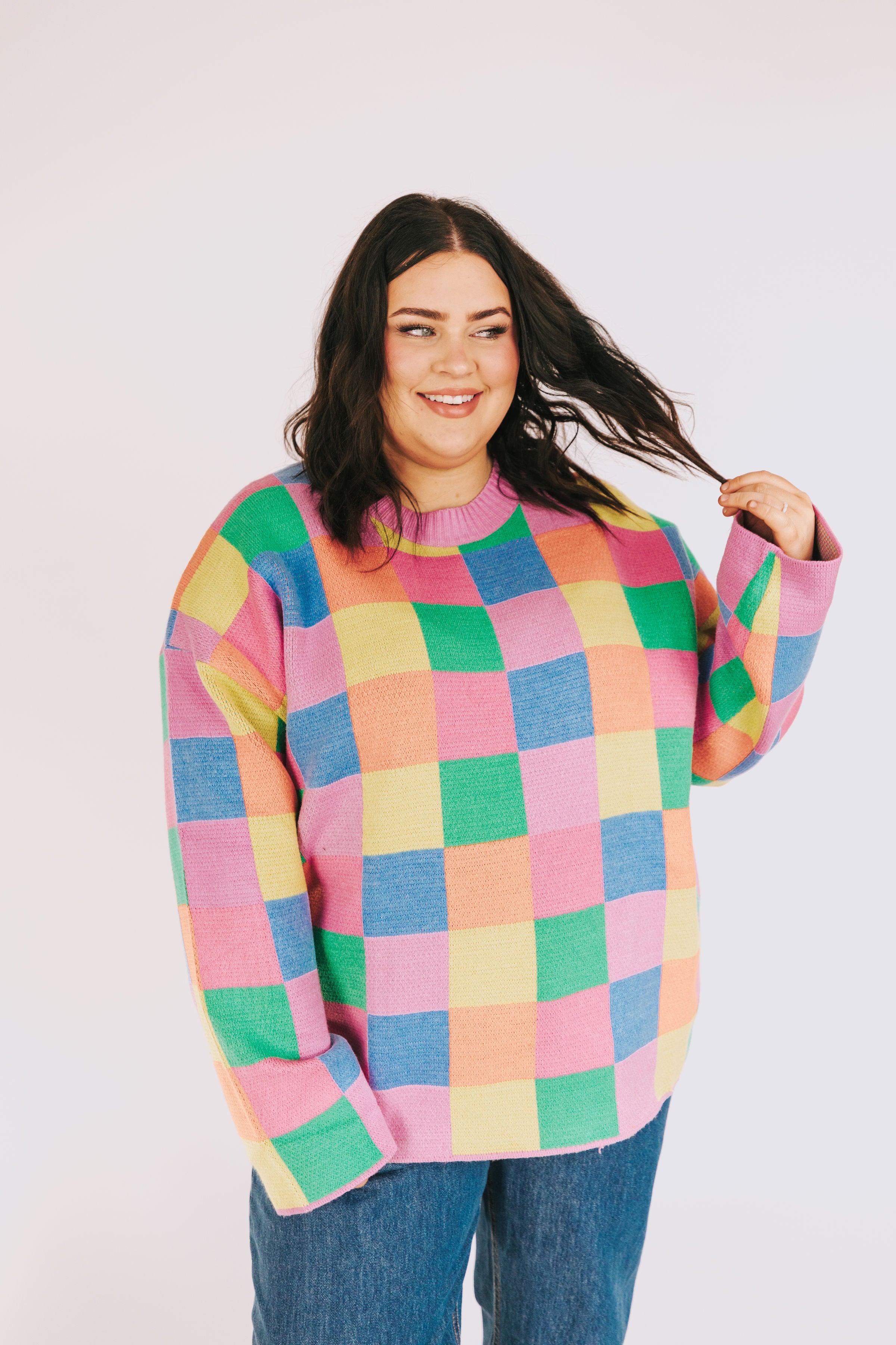 PLUS SIZE - Between Places Sweater