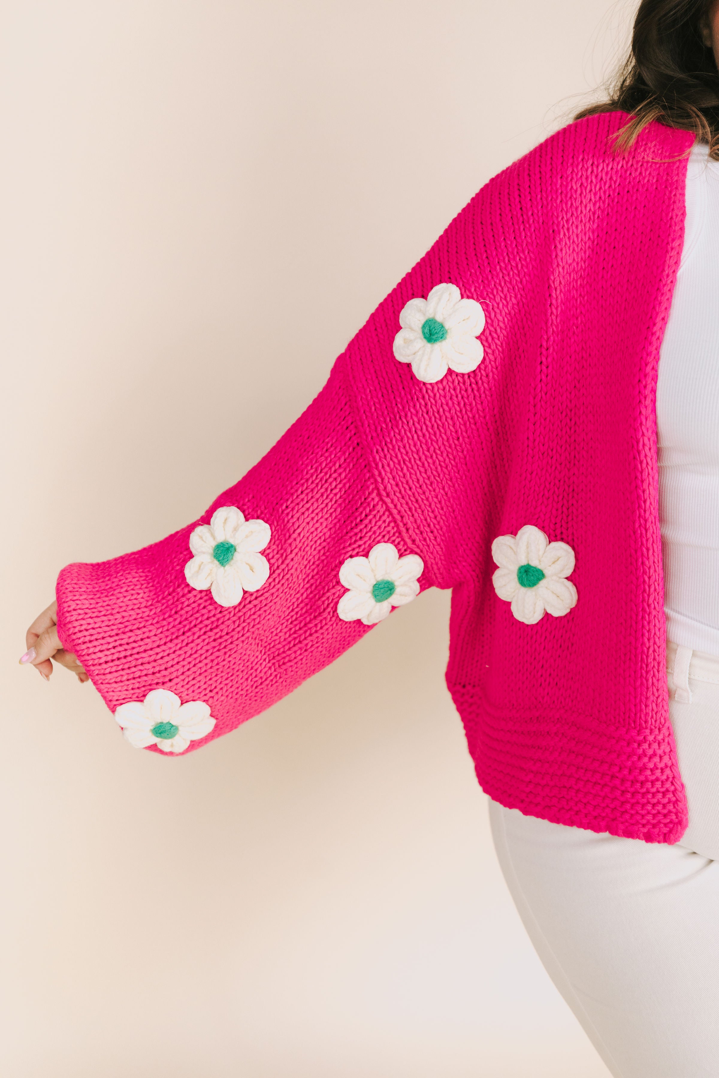 PLUS SIZE - Flower Market Cardigan