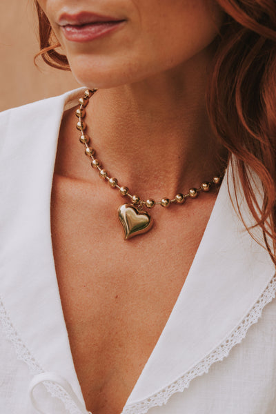 Hopeful Heart Necklace - 18K Gold Plated