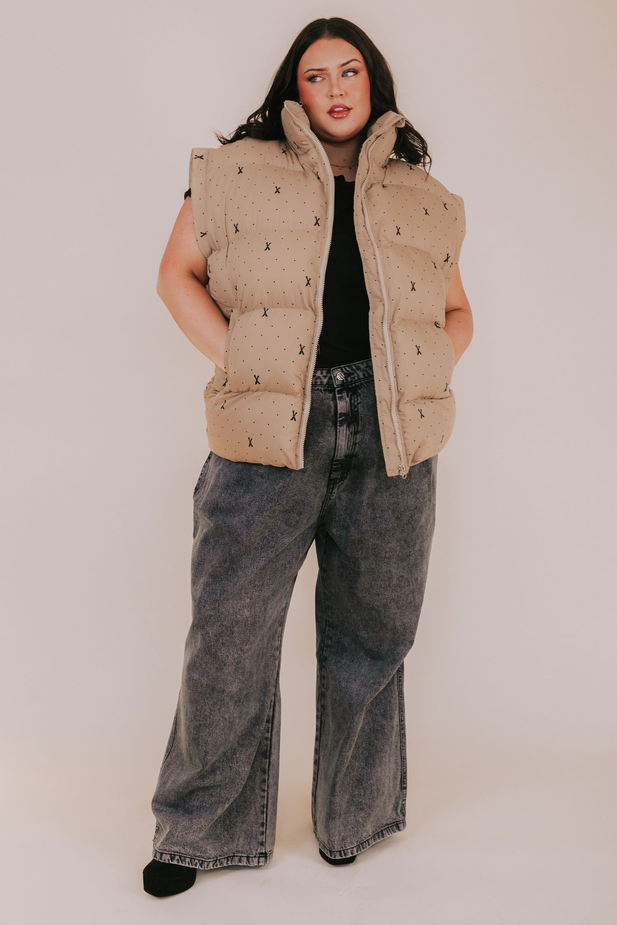 PLUS SIZE - Warm Hug Puffer Vest