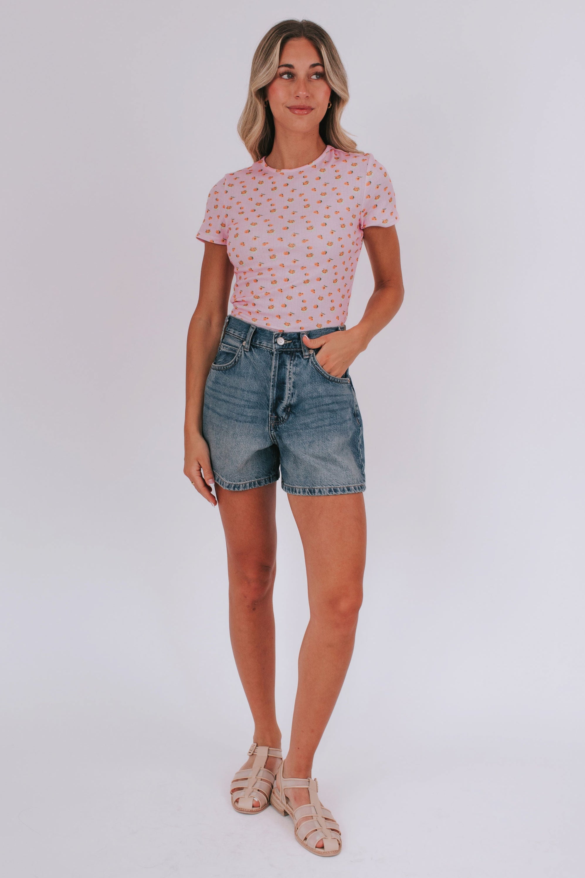 Sweet As A Peach Top