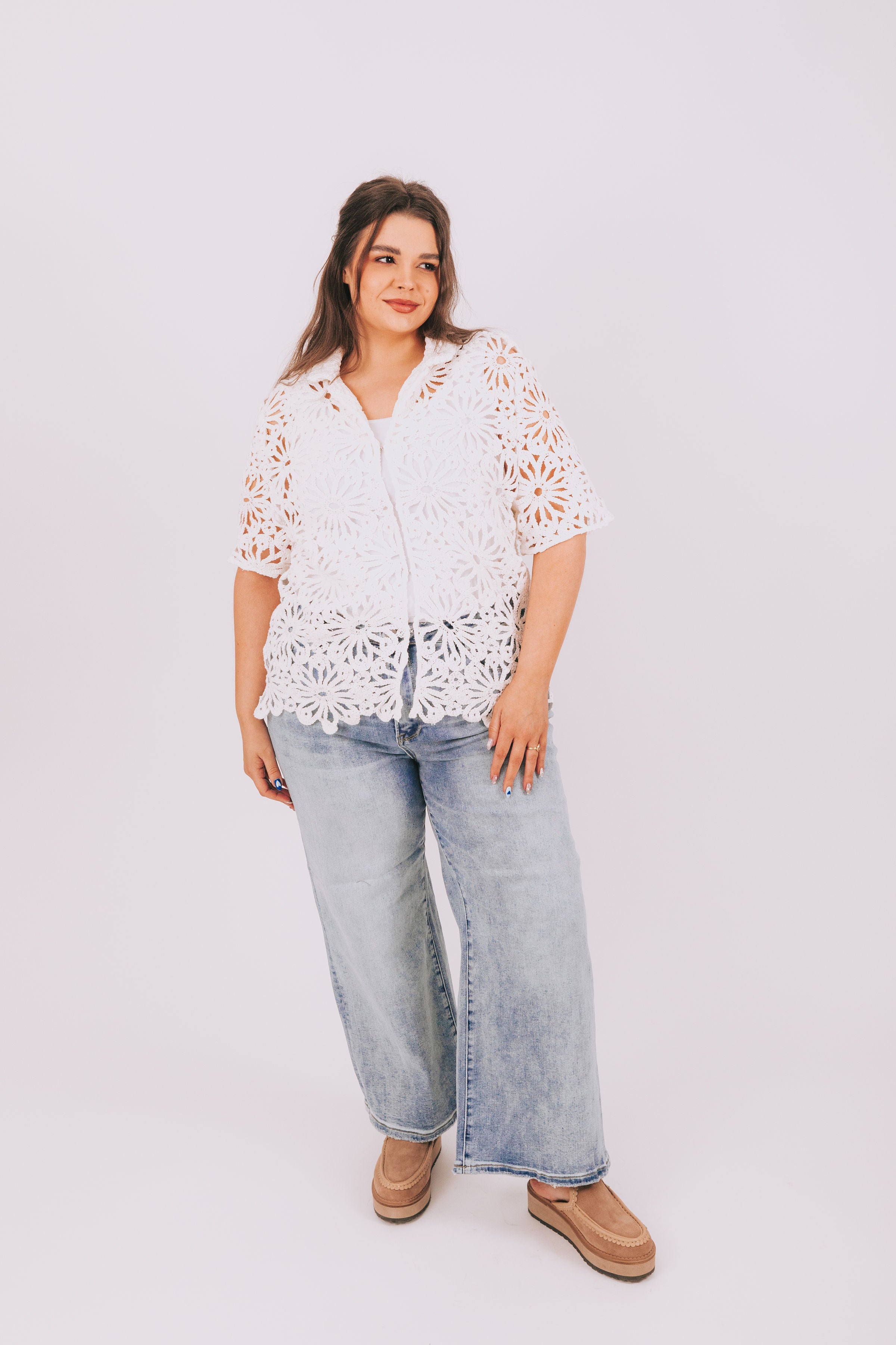 PLUS SIZE - Forget Me Not Top