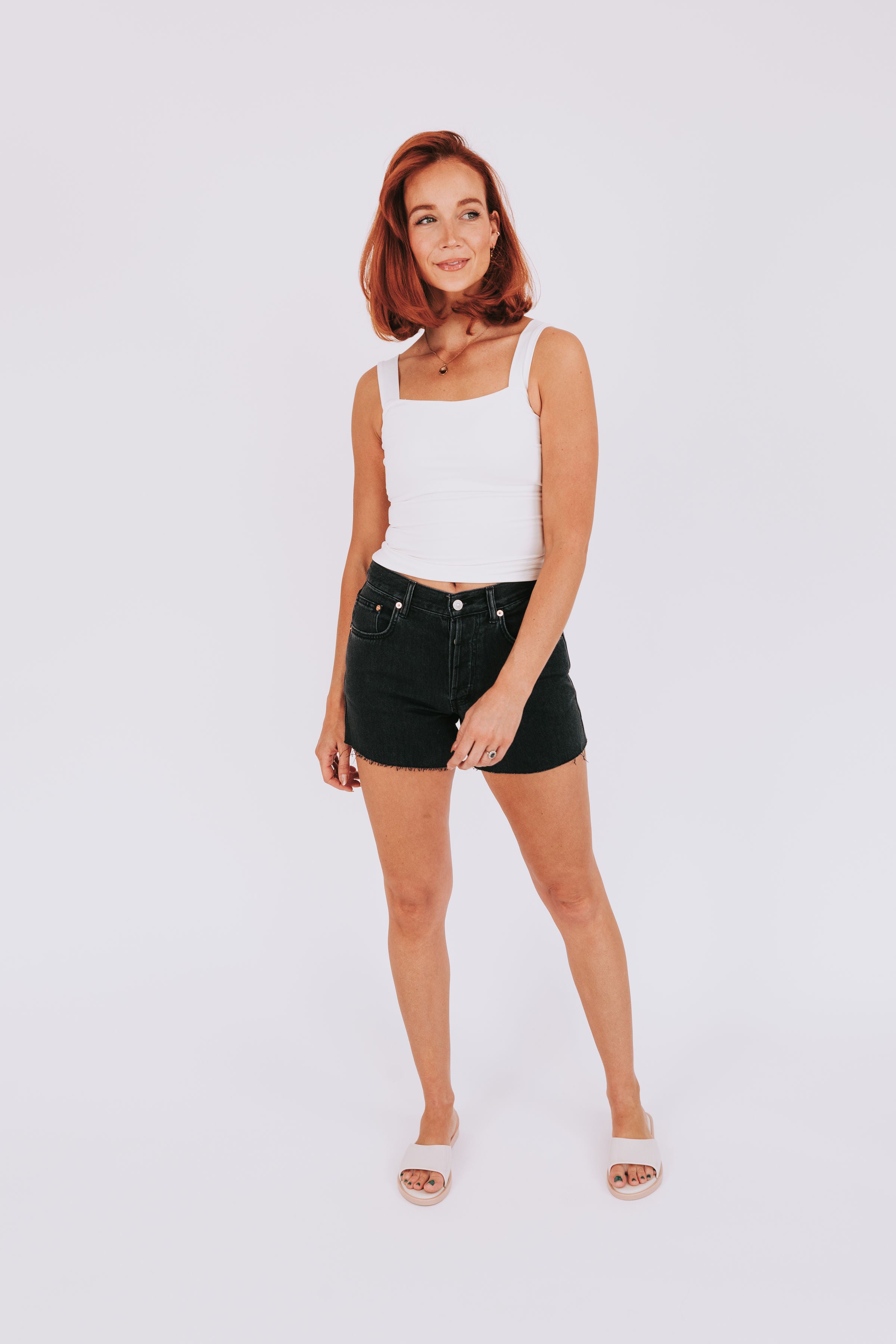 FREE PEOPLE - Ivy Mid-Rise Shorts