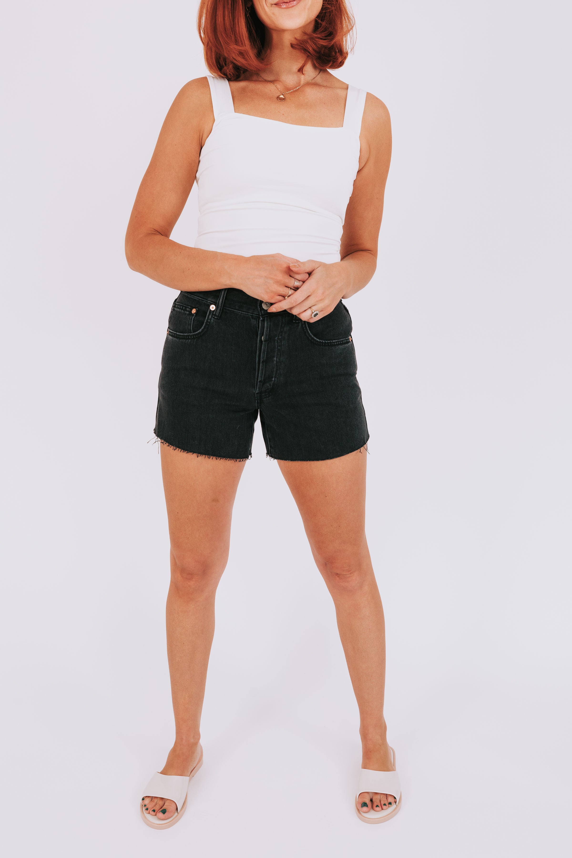 FREE PEOPLE - Ivy Mid-Rise Shorts