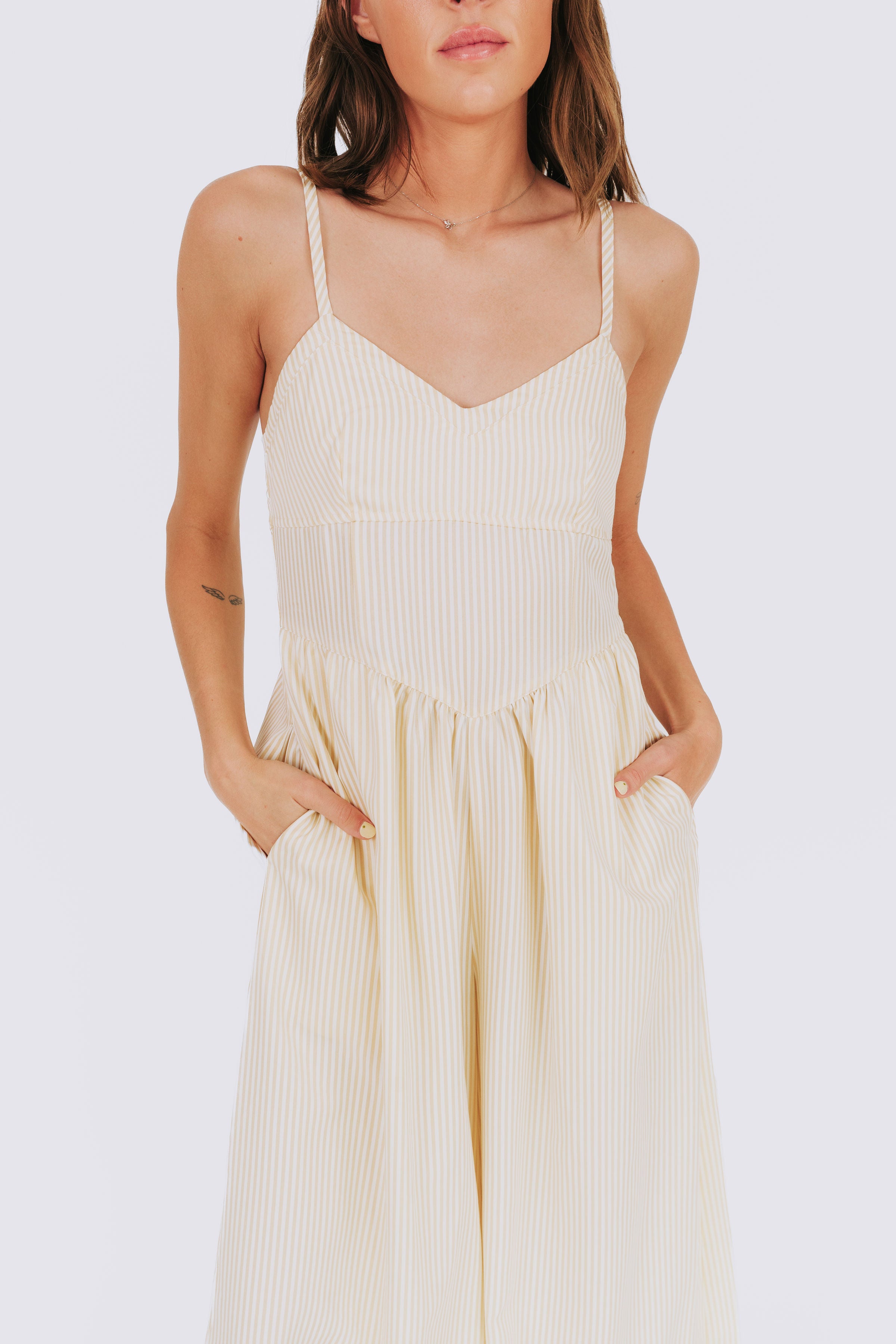 Suntan Stripes Jumpsuit