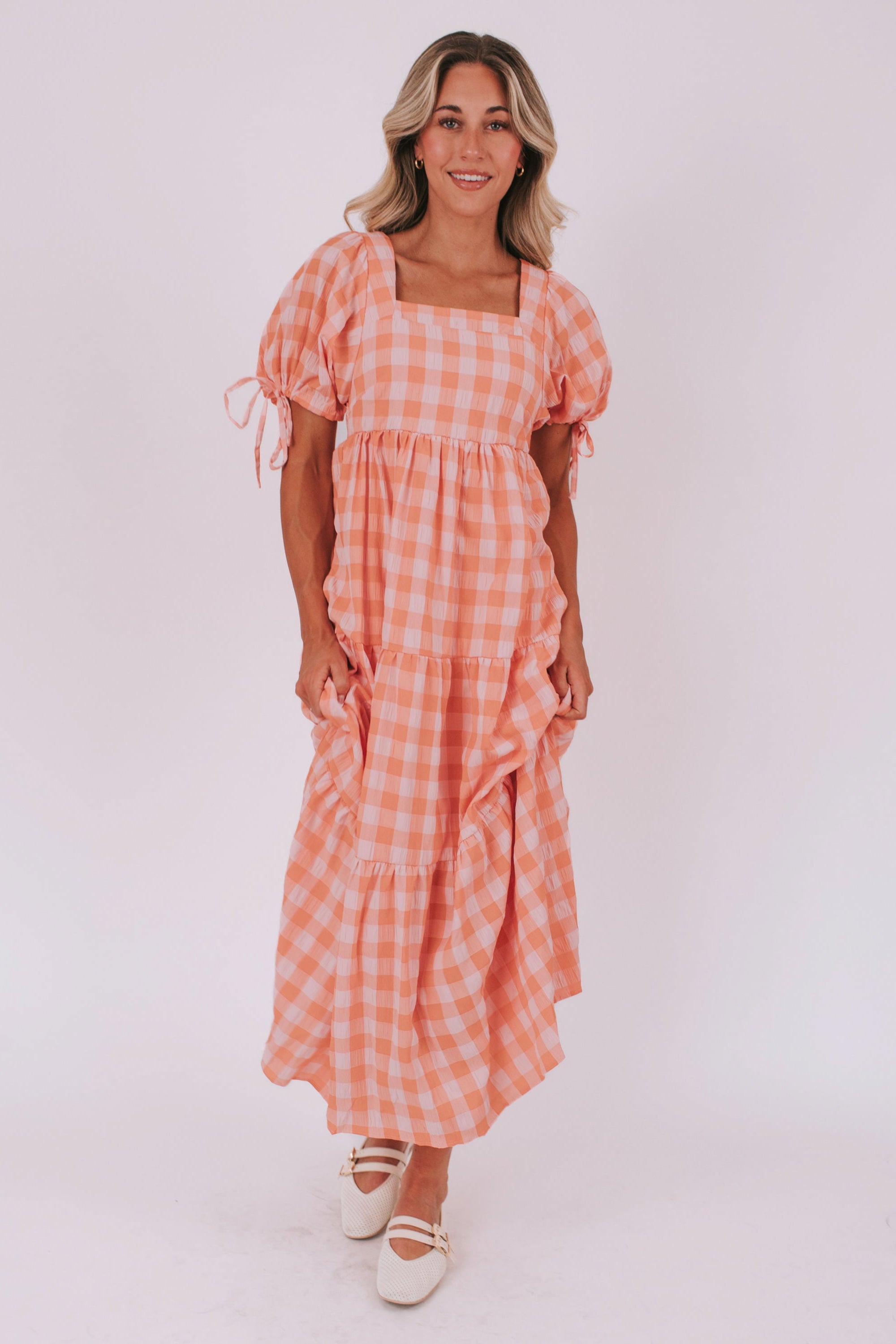 Country Peach Dress