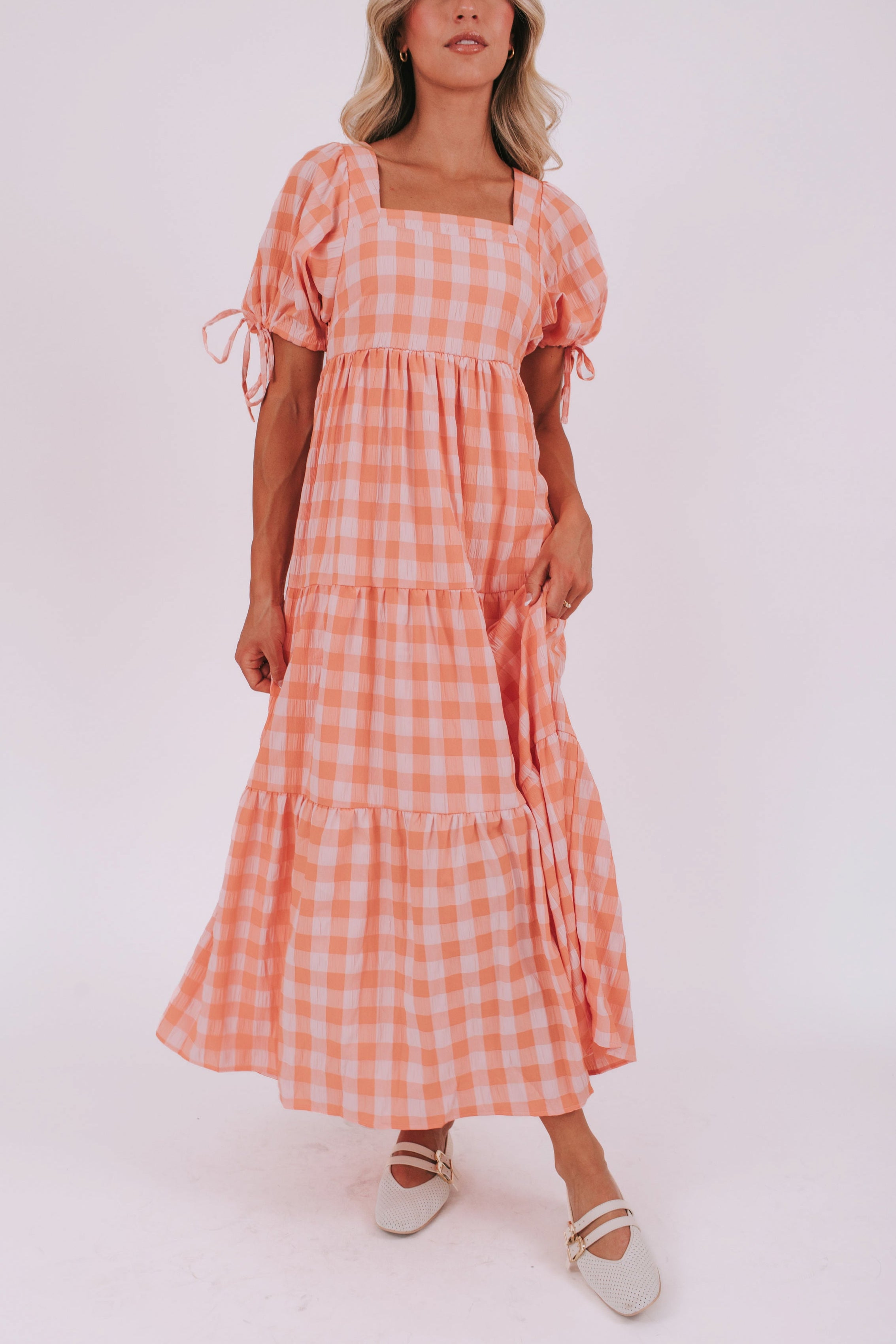 Country Peach Dress