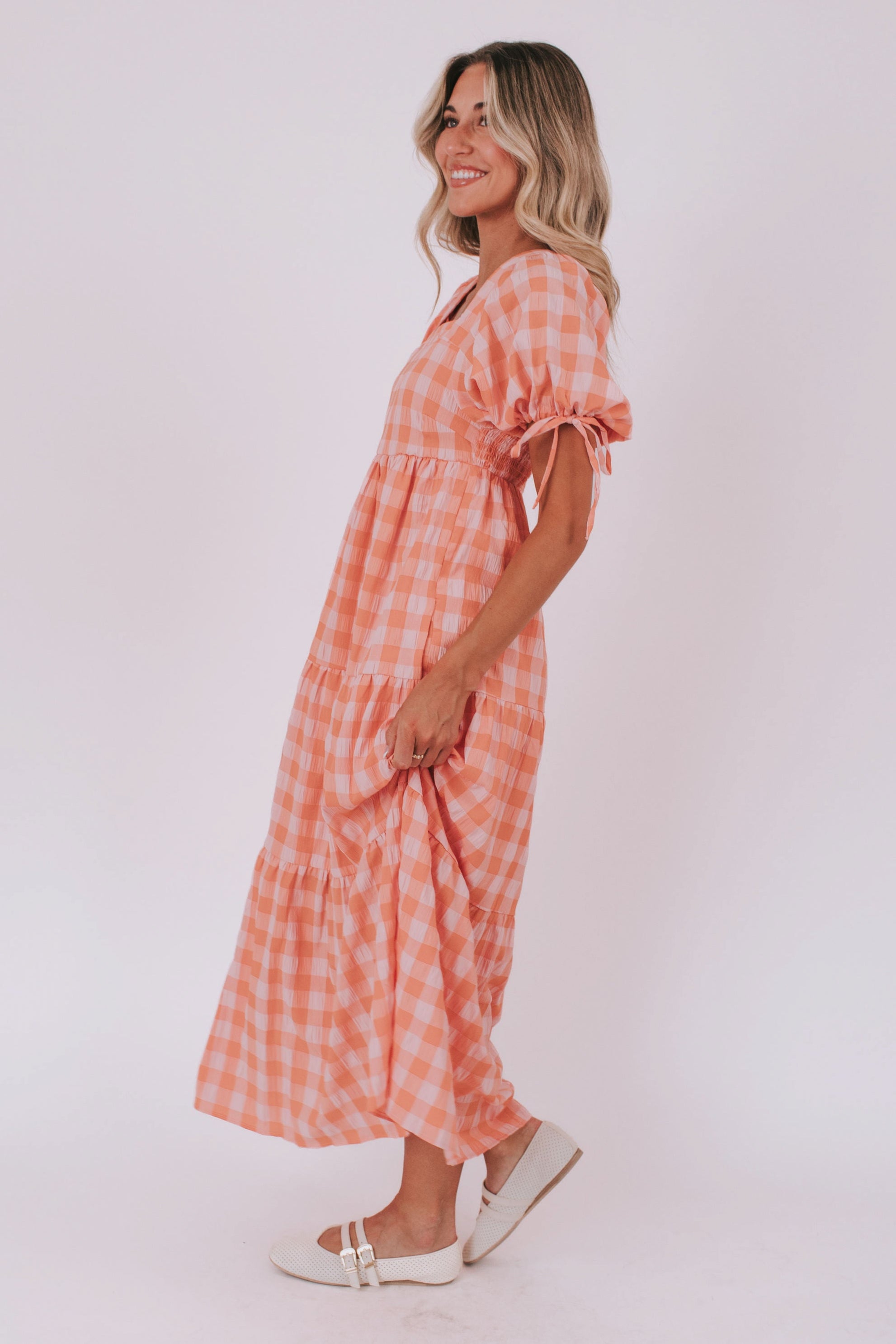 Country Peach Dress