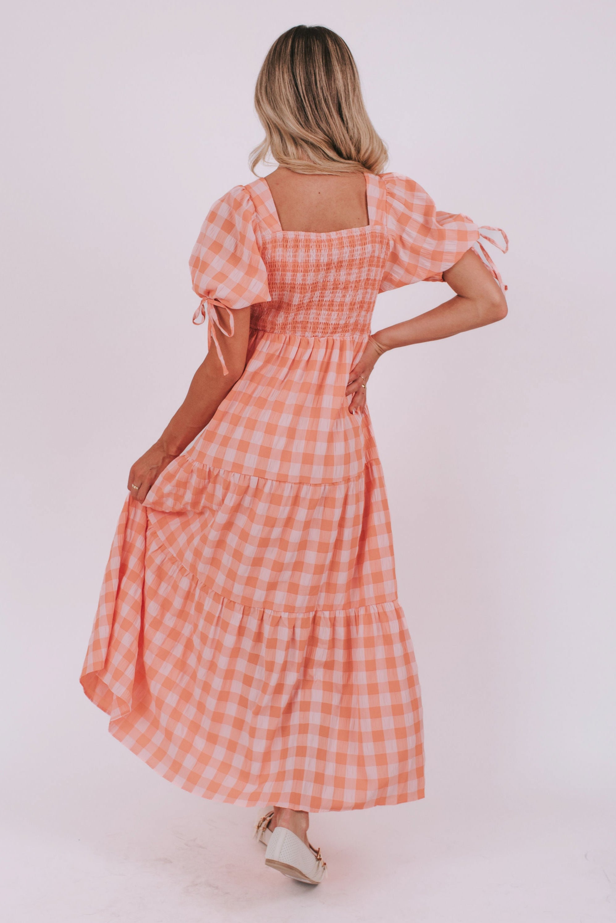 Country Peach Dress
