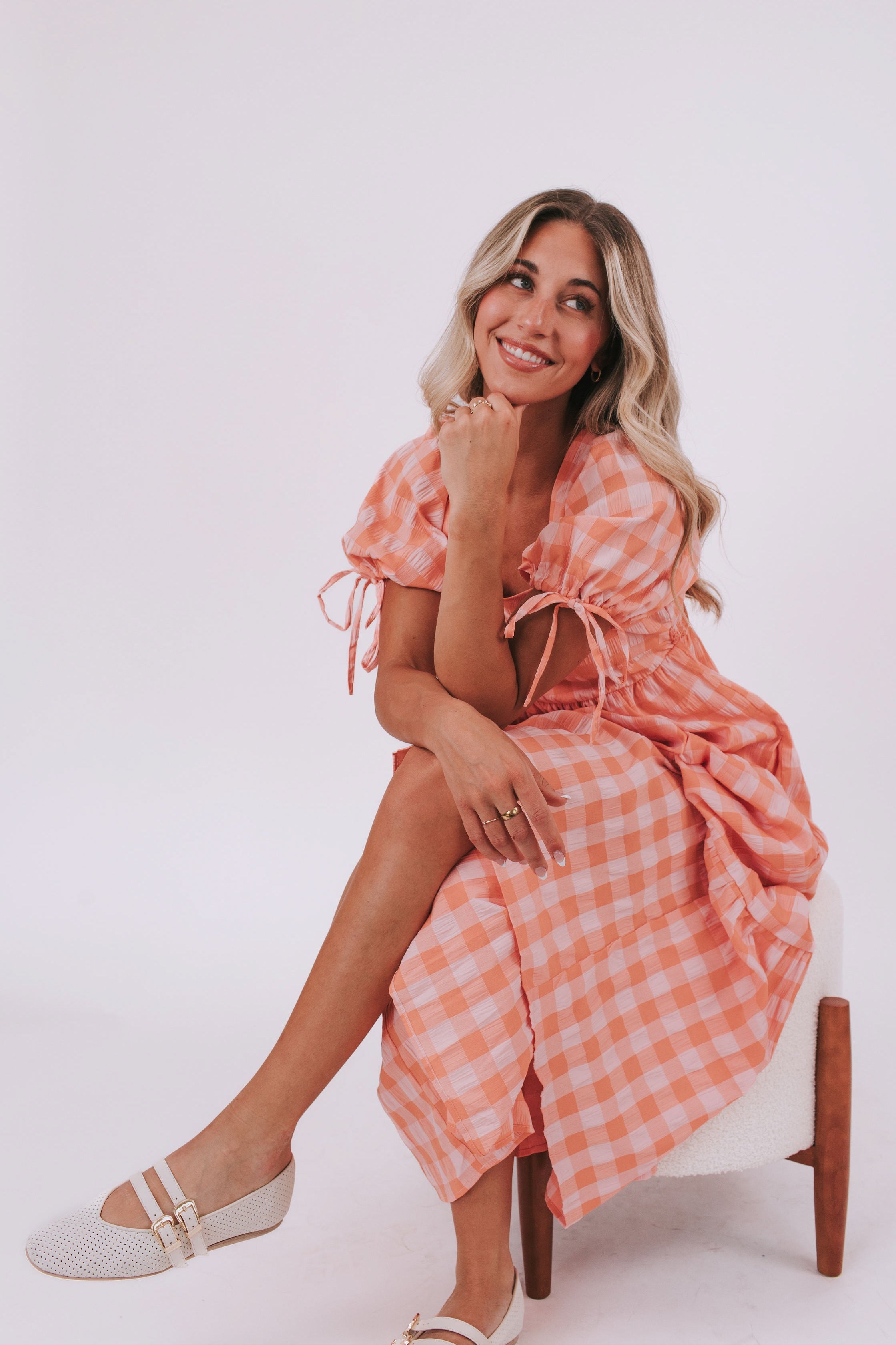 Country Peach Dress