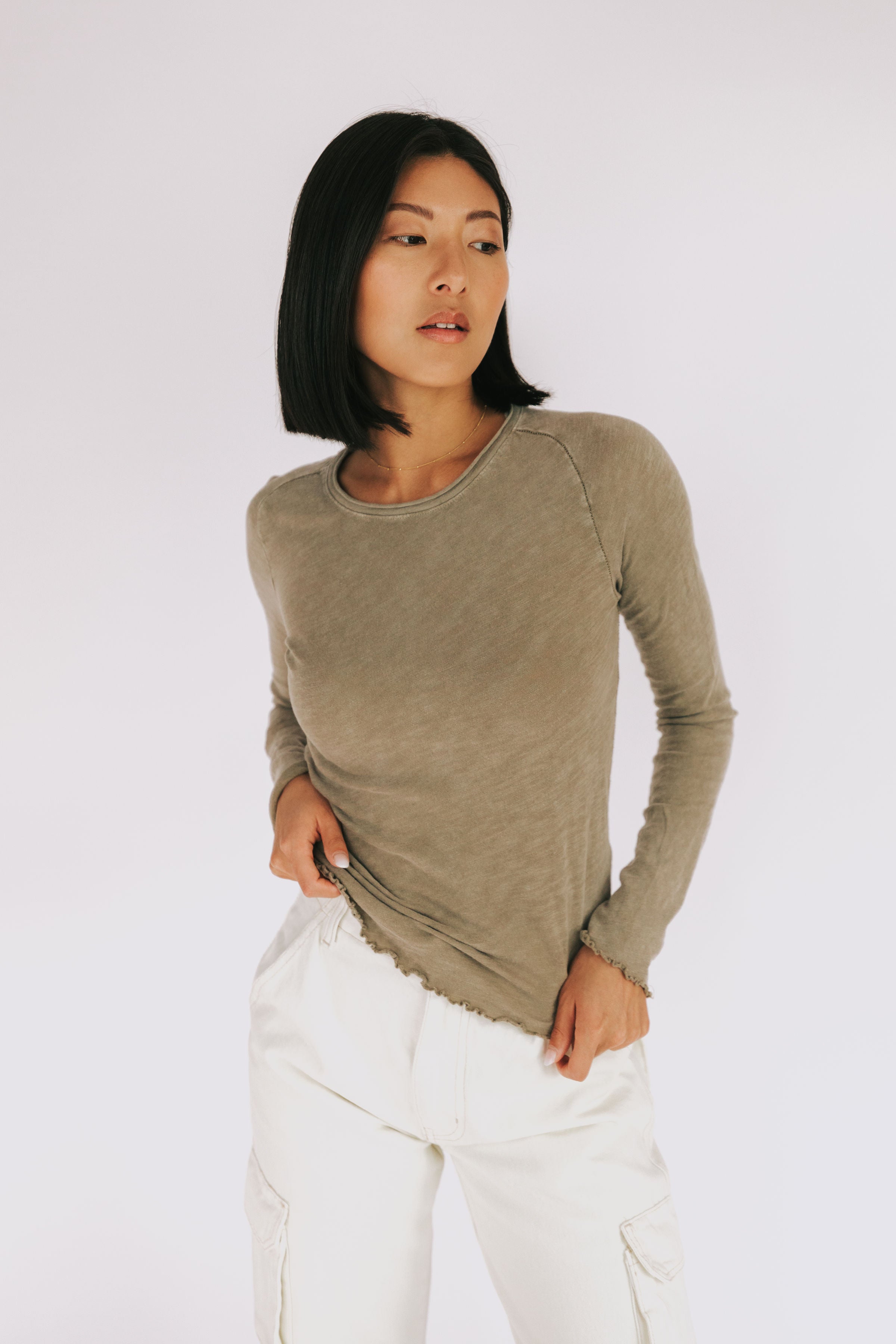 FREE PEOPLE - Be My Baby Top Long Sleeve