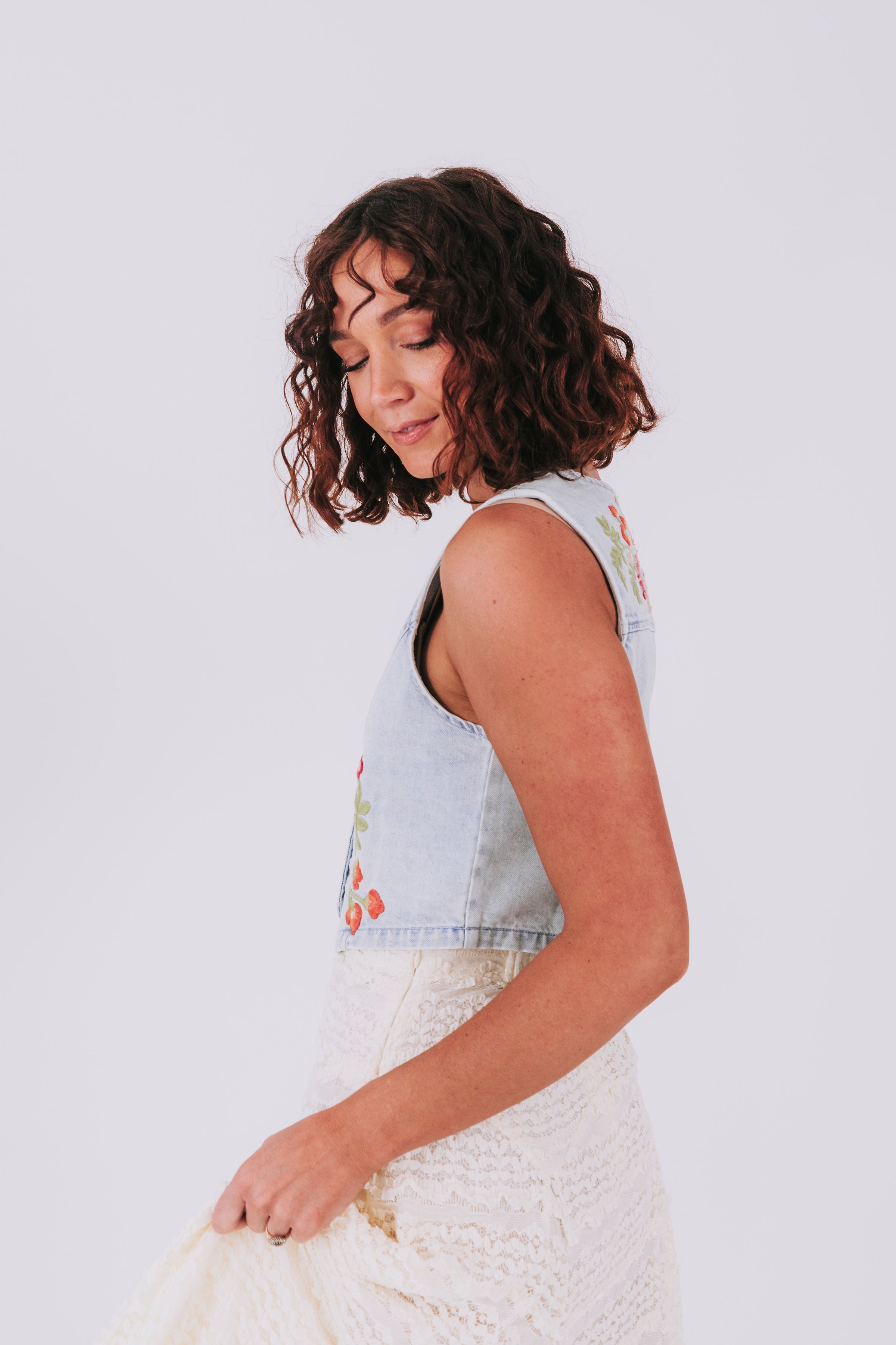 Touch Of Spring Vest - 2 Colors!