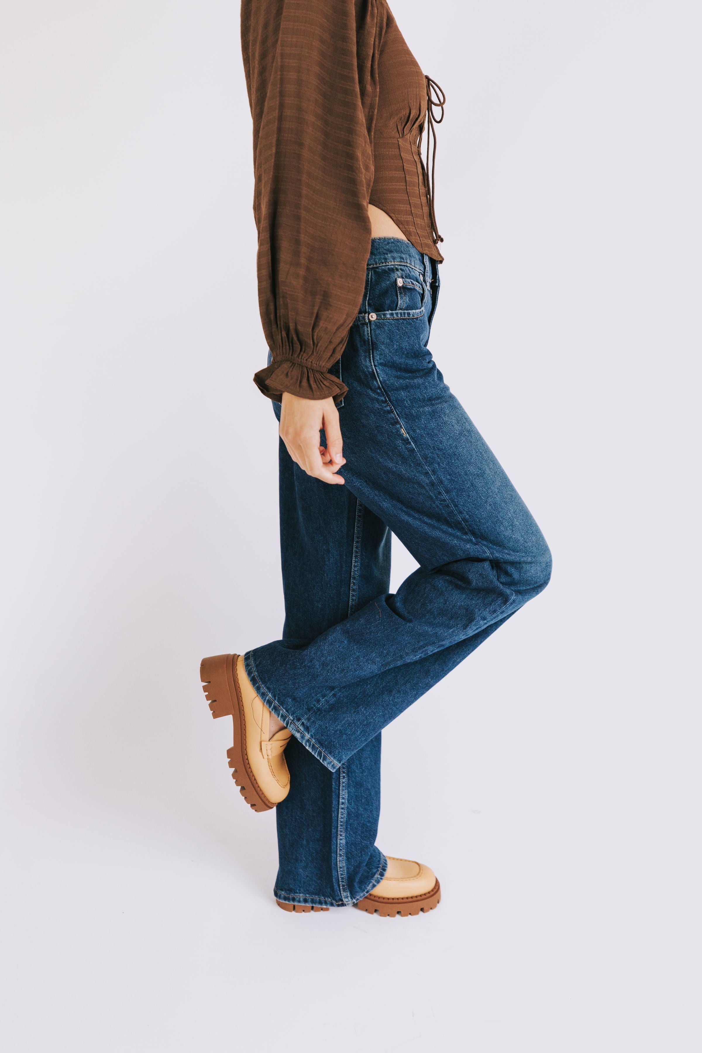 FREE PEOPLE - Tinsley Baggy High-Rise Jeans - 2 Colors