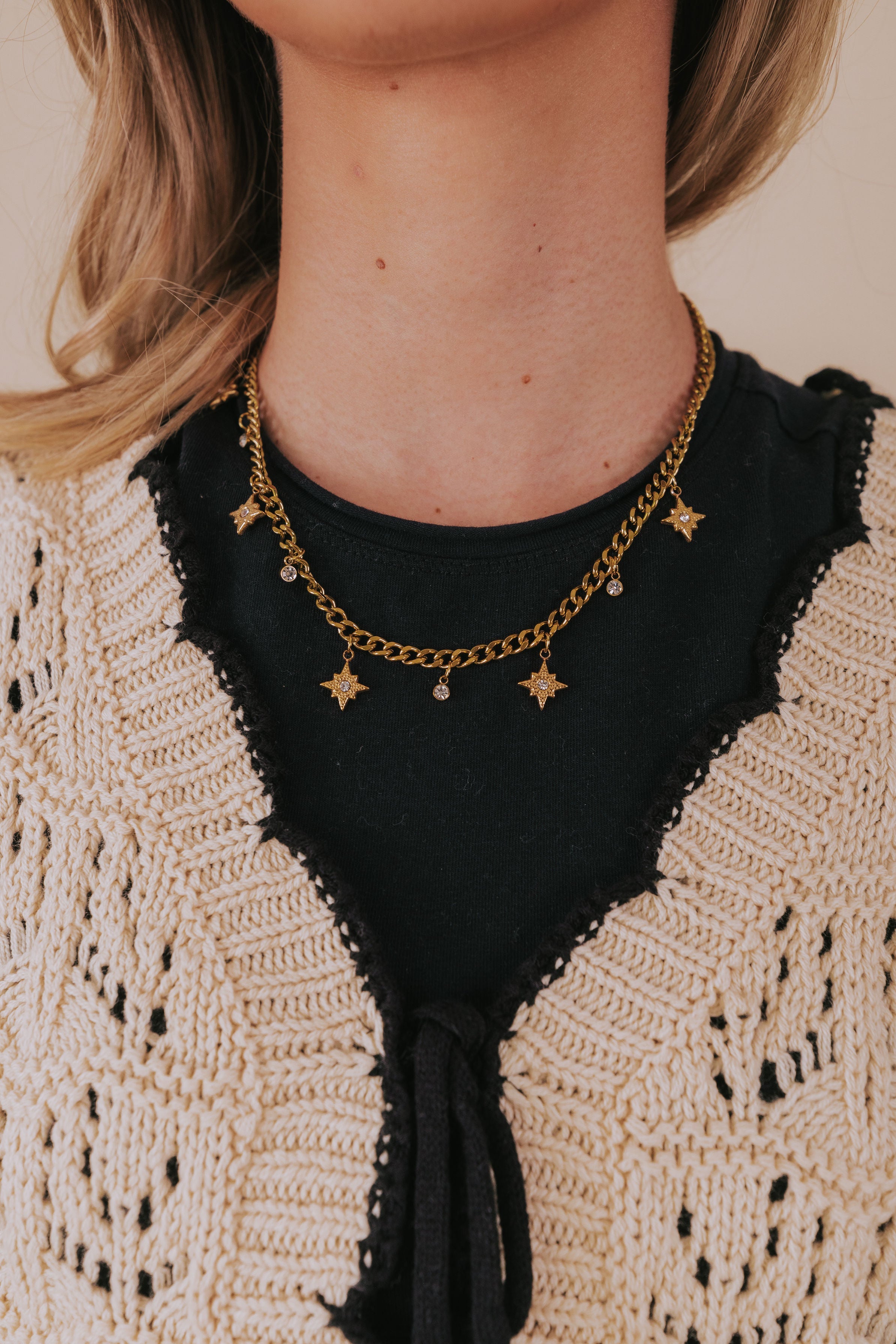 Shine Like Stars Necklace - 18K Gold Plated