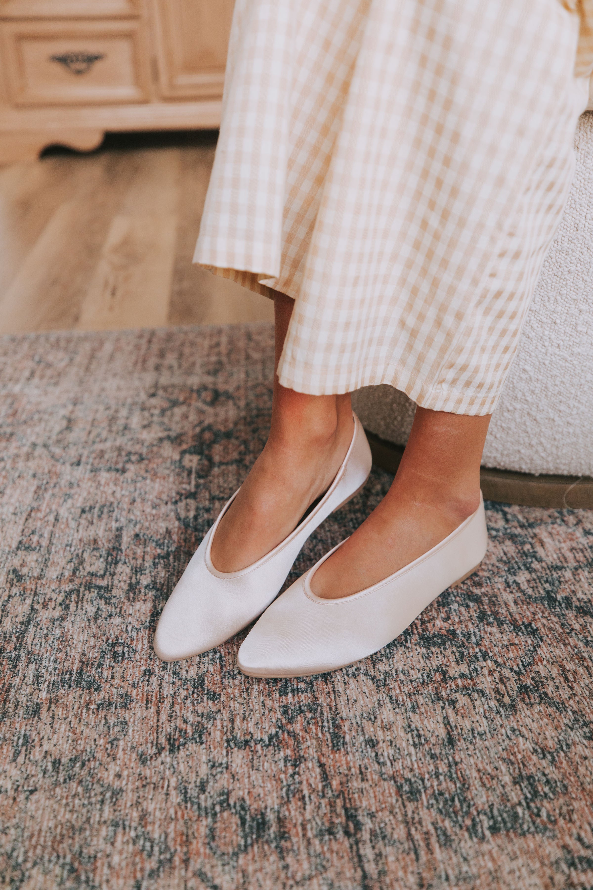 【新品】Tweed Single Strap Flats ecru 38 SEYCHELLES - Georgette Flat