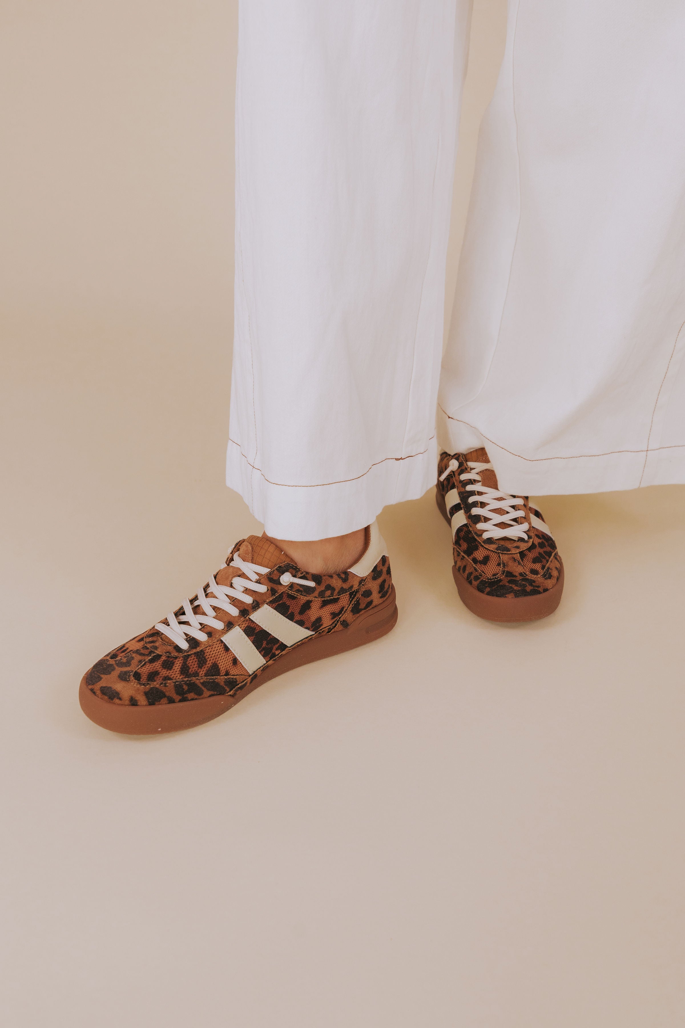 Steve Madden Sneaker Campo Donna – Leopardo/Marrone Chiaro, Suola Platform 3,2 Cm, Stile Casual Alla Moda, Taglia 36 EU