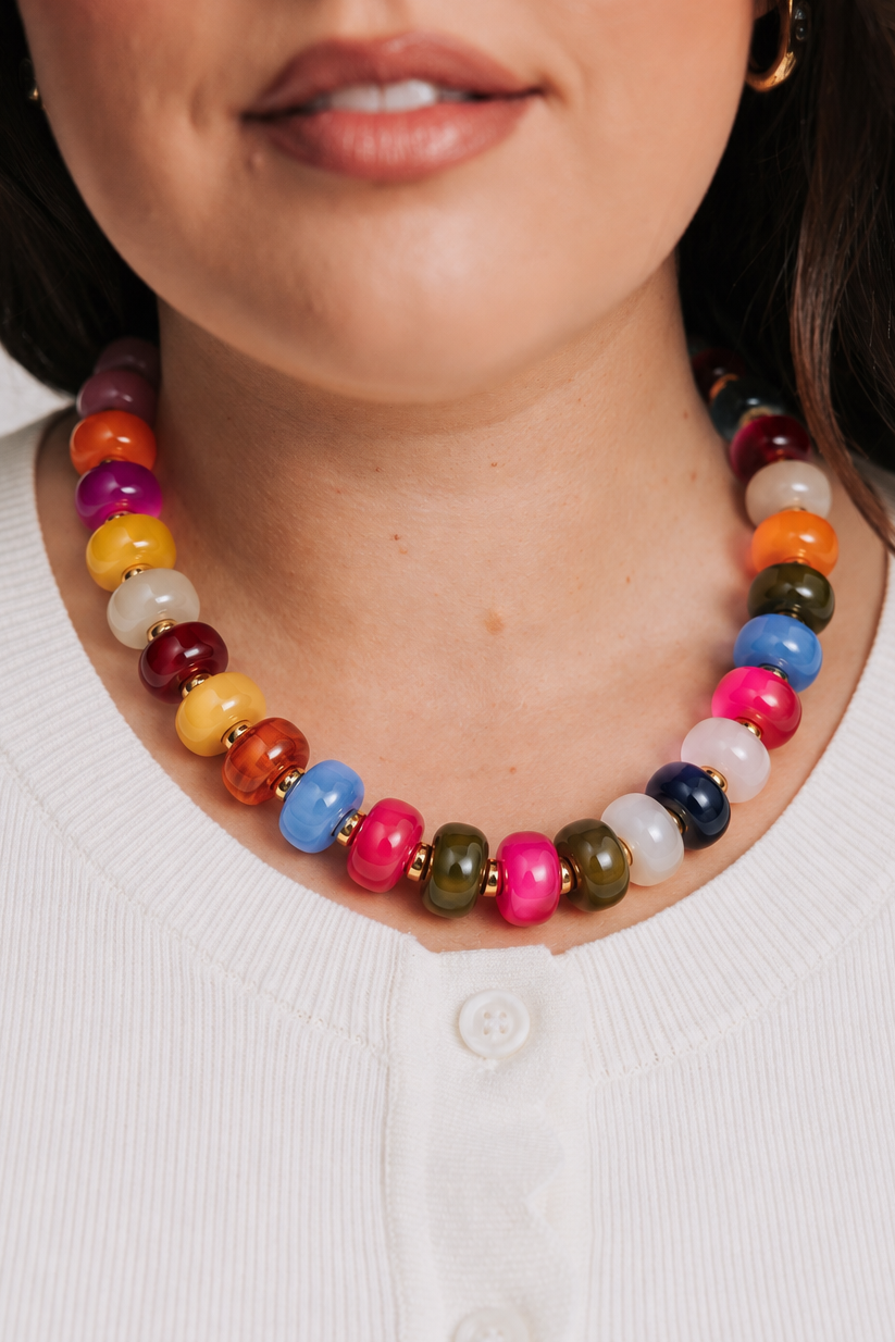 Glow Getter Beaded Necklace