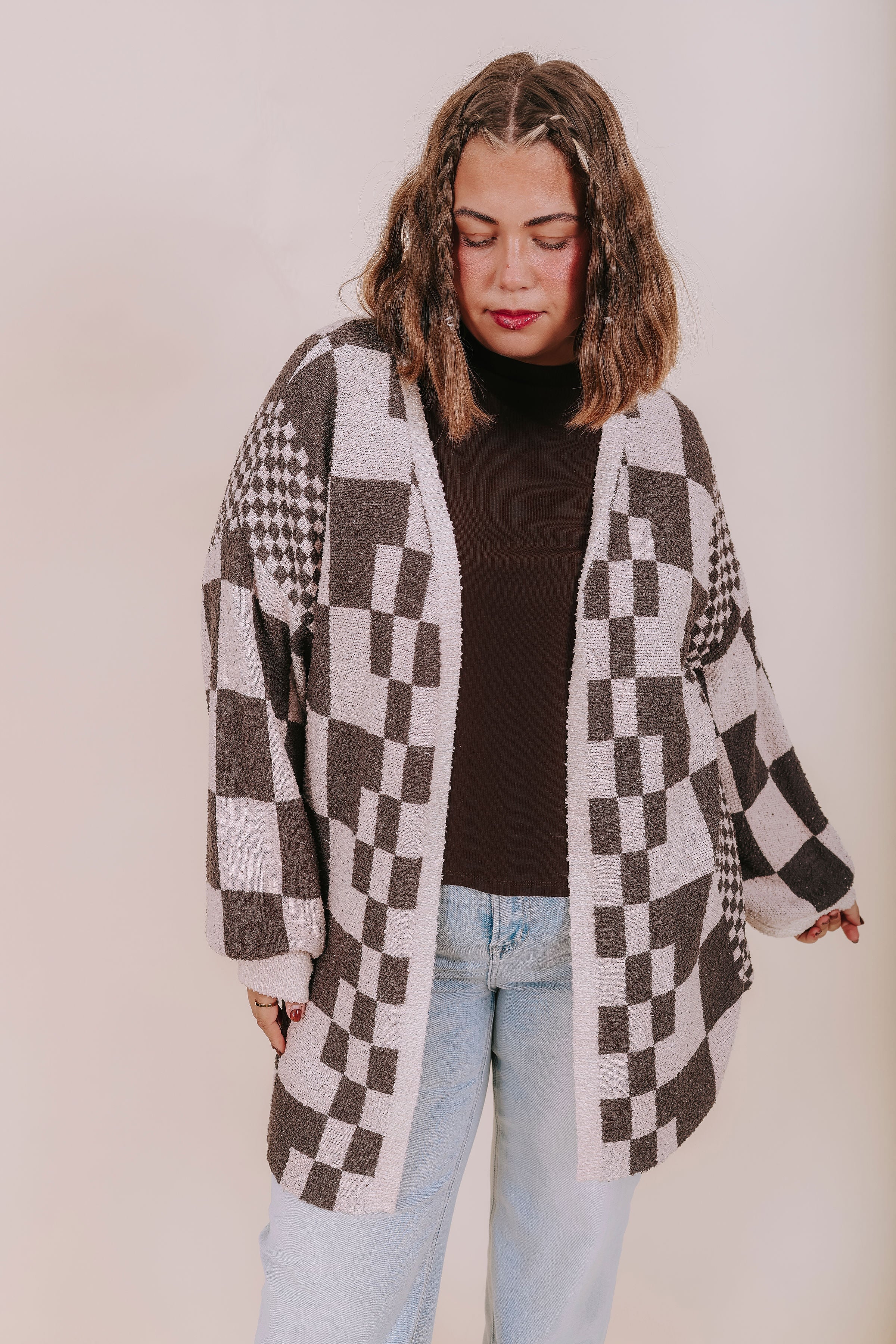 PLUS SIZE - Check On Me Cardigan 
