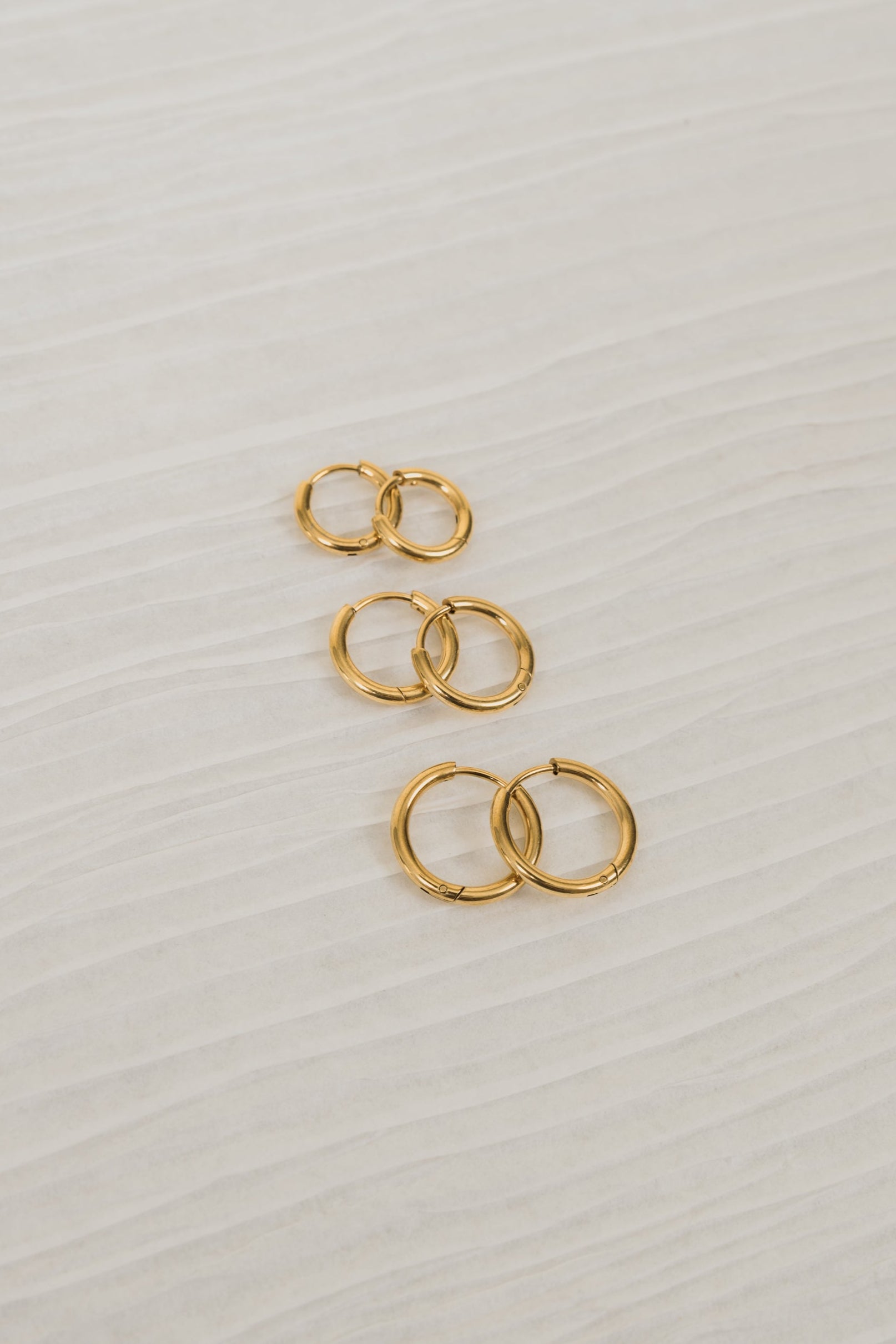 Once More Earrings - 18K Gold Plated - 3 Sizes!