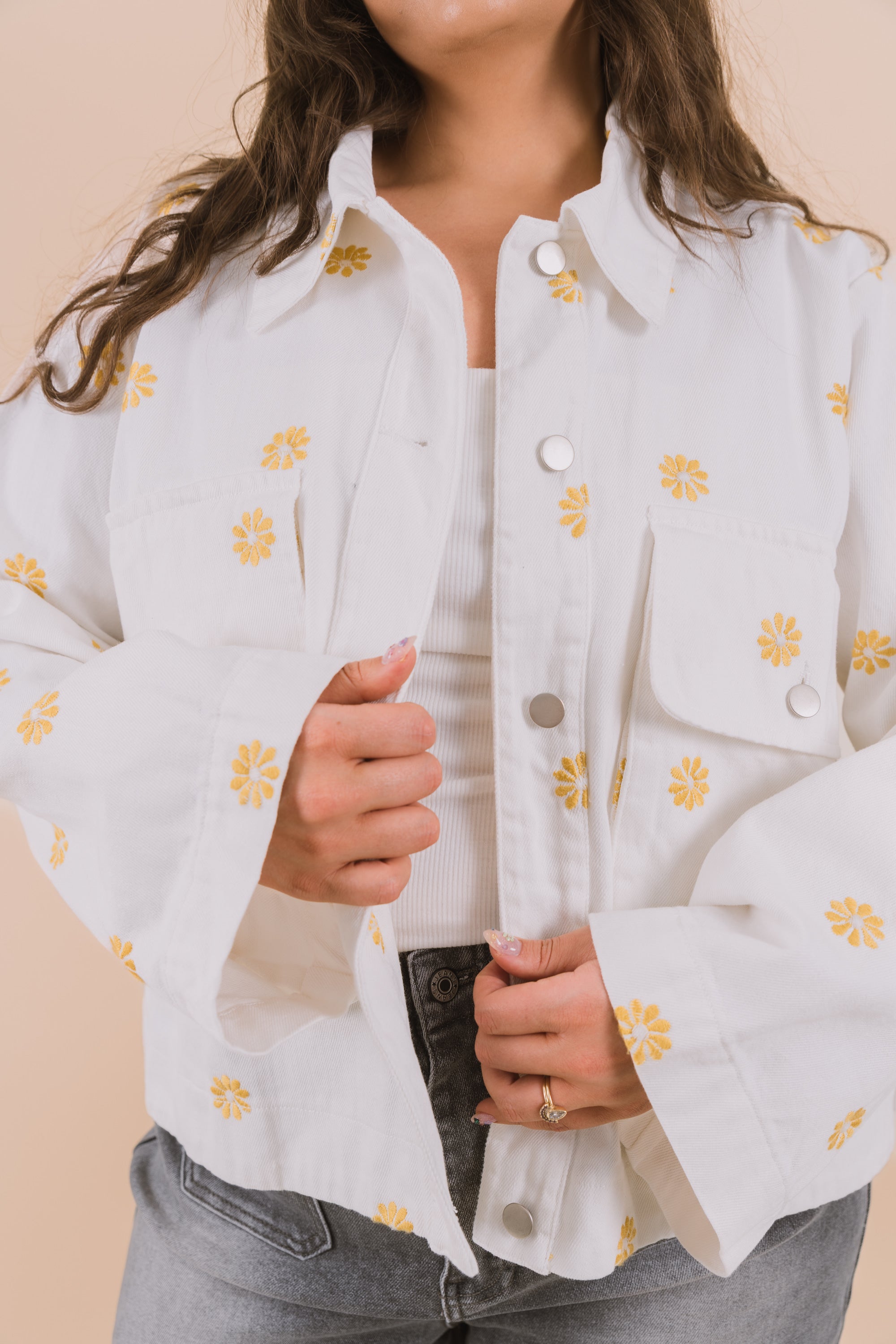 PLUS SIZE - Learn To Fly Denim Jacket