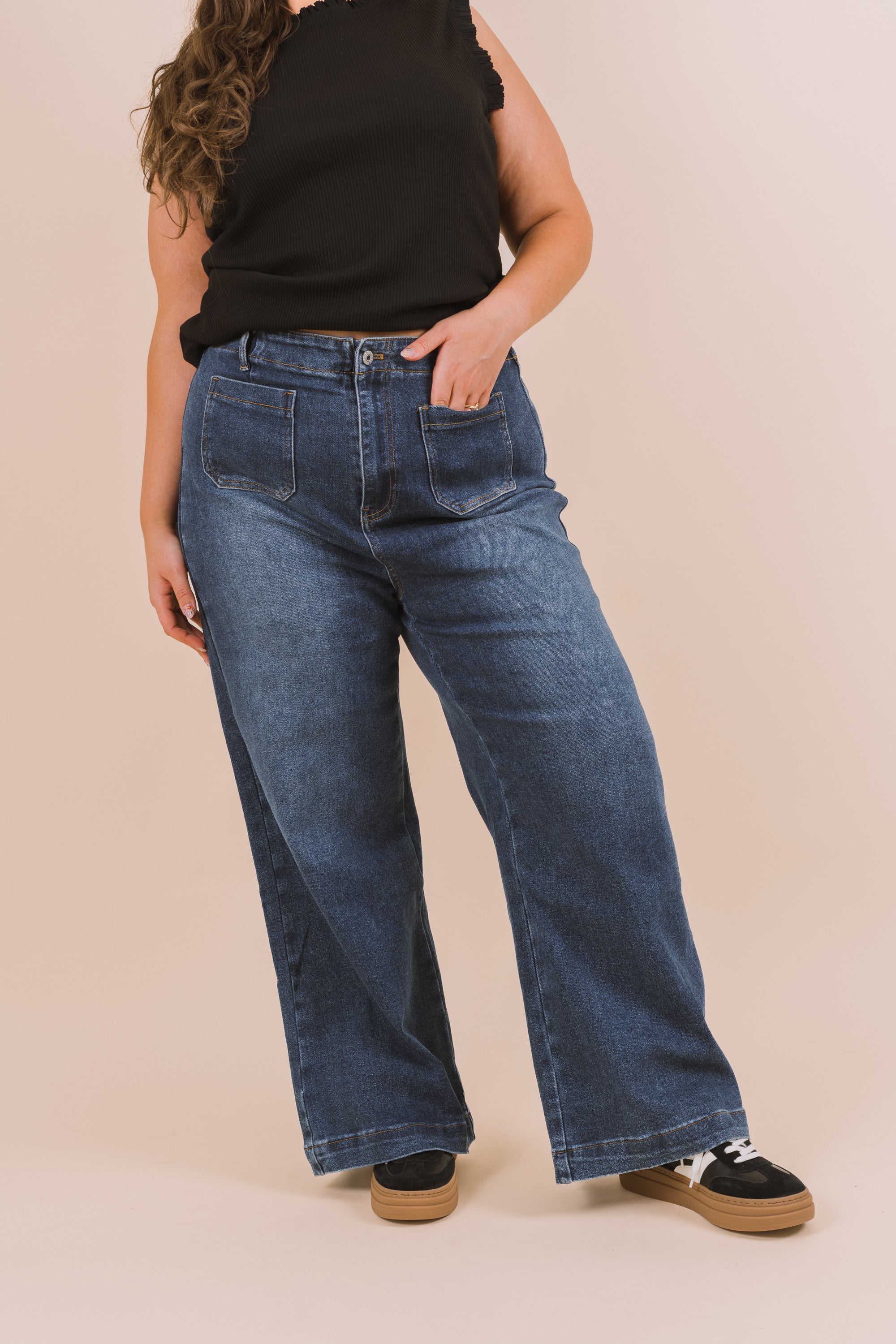 PLUS SIZE - Don't Stop Movin' Pants - 2 Colors!
