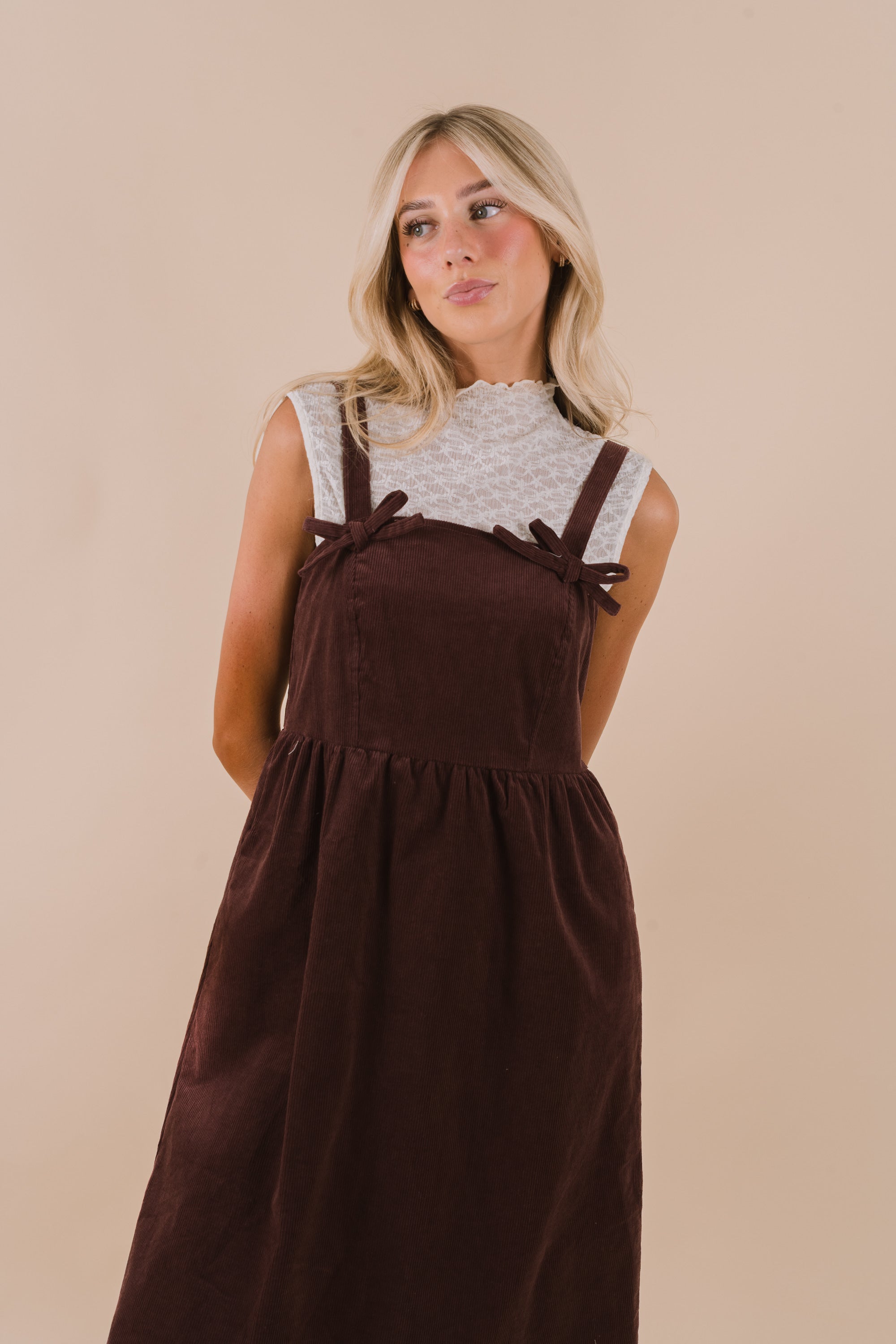 Prairie Cottage Dress - 2 Colors! M / Sand Prairie Cottage Dress - 2 Colors! M / Sand