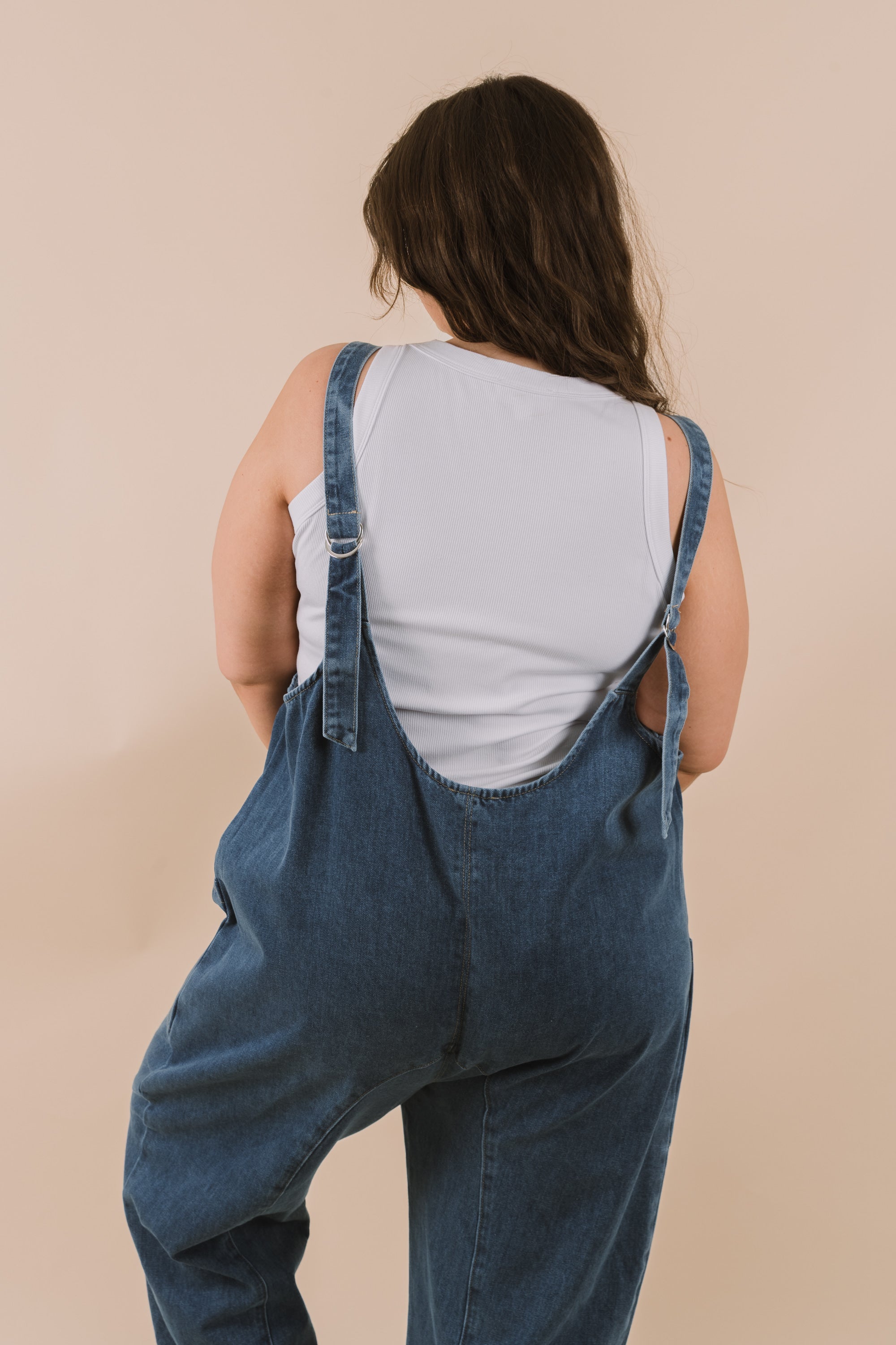 PLUS SIZE - One More Time Overalls 1XL / Denim PLUS SIZE - One More Time Overalls 1XL / Denim