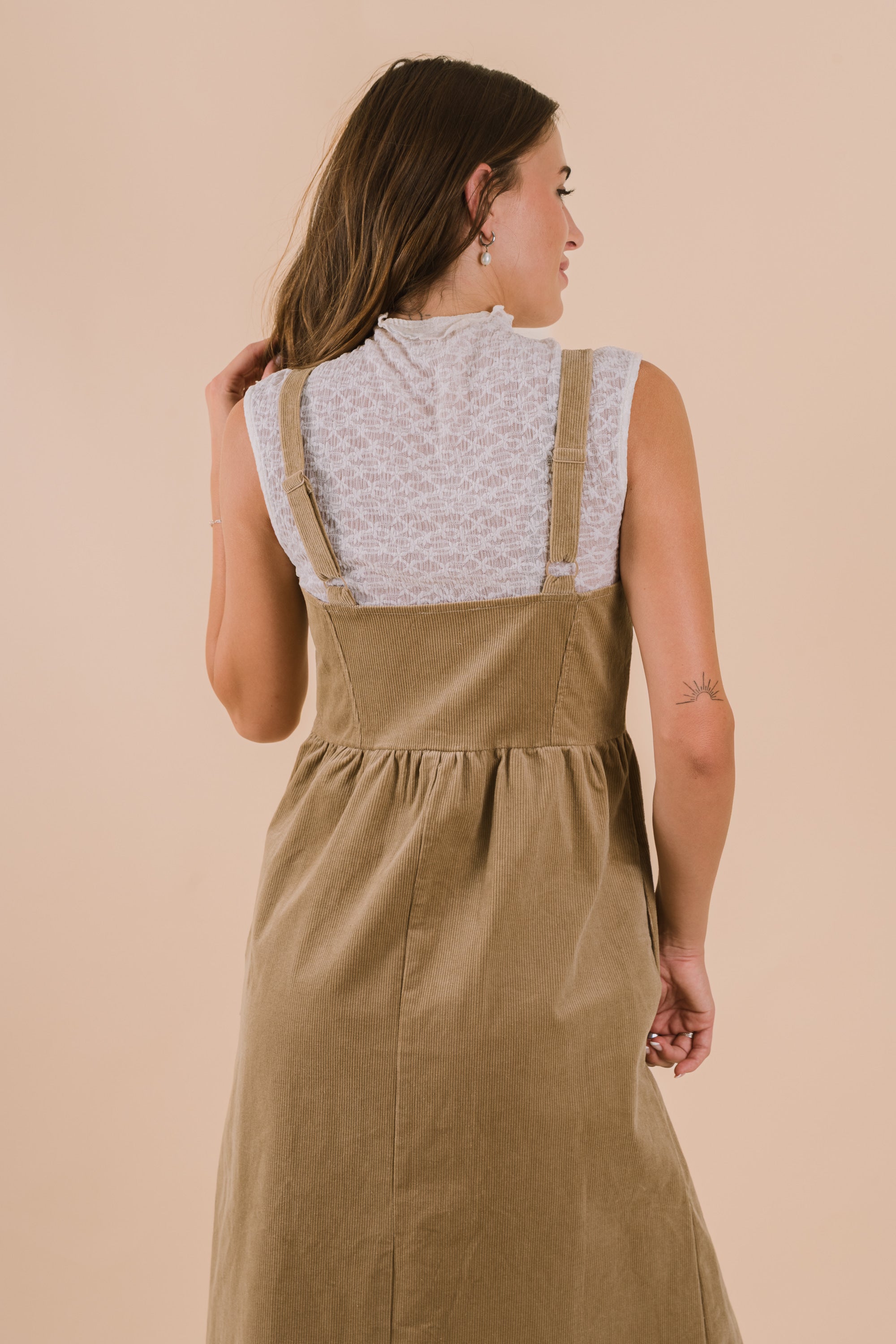 Prairie Cottage Dress - 2 Colors! M / Sand Prairie Cottage Dress - 2 Colors! M / Sand