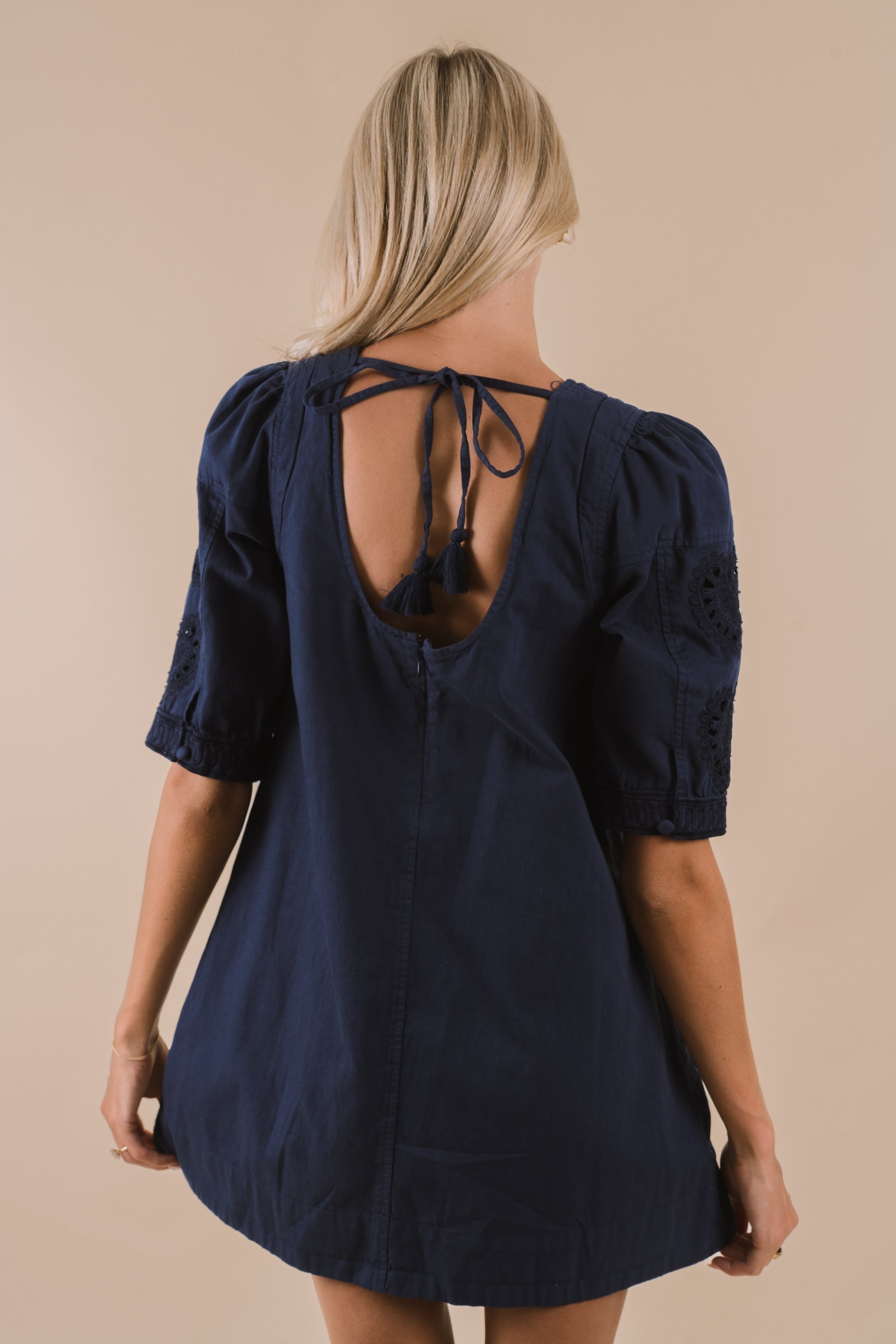 FREE PEOPLE - Bali Hazel Hearts Mini Dress