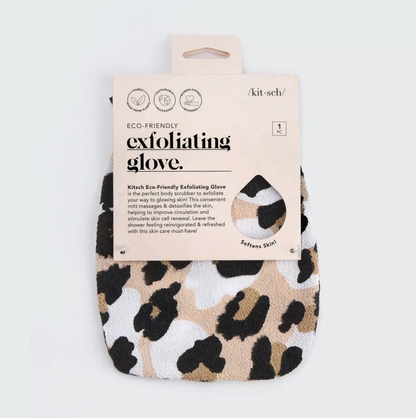 KITSCH -Exfoliating Glove - Leopard 