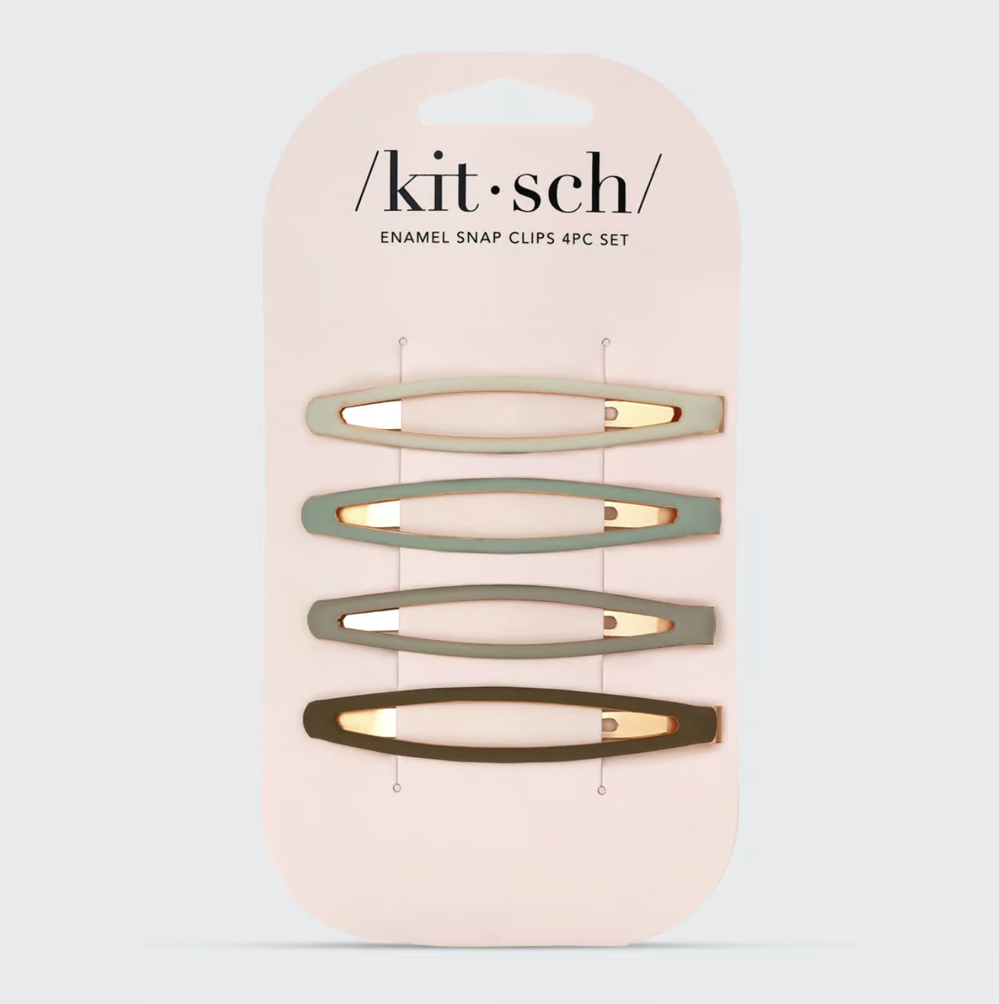 KITSCH - Enamel Elongated Snap Clips 4pc