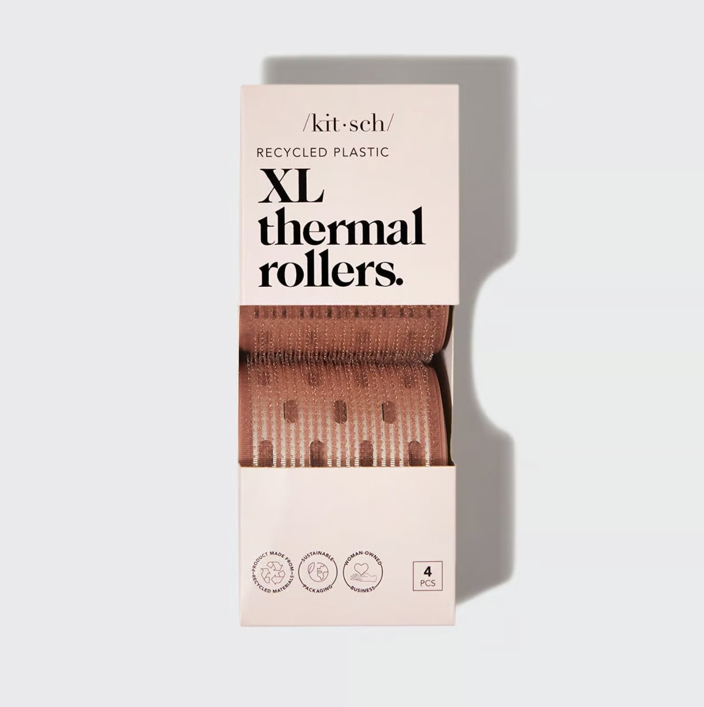 KITSCH - XL Thermal Rollers 4pc Set - Terracotta 