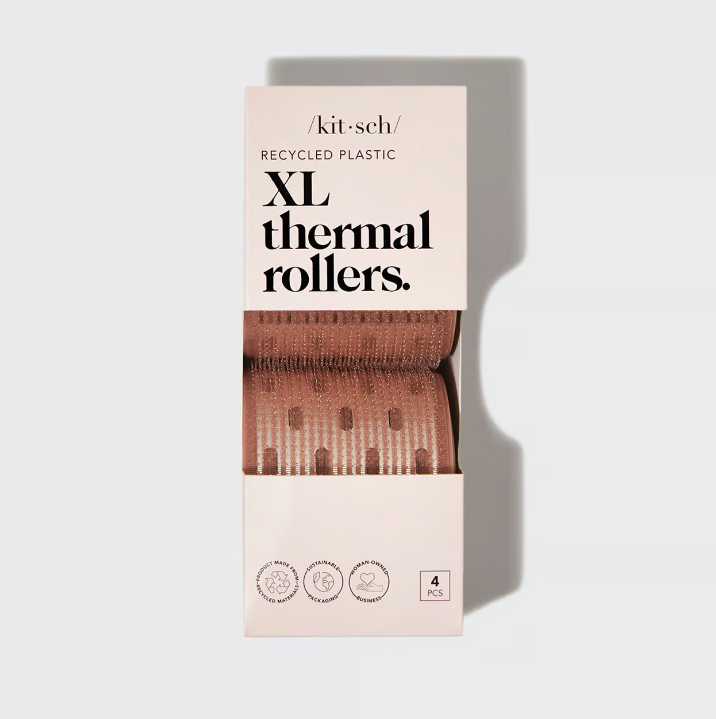 KITSCH - XL Thermal Rollers 4pc Set - Terracotta