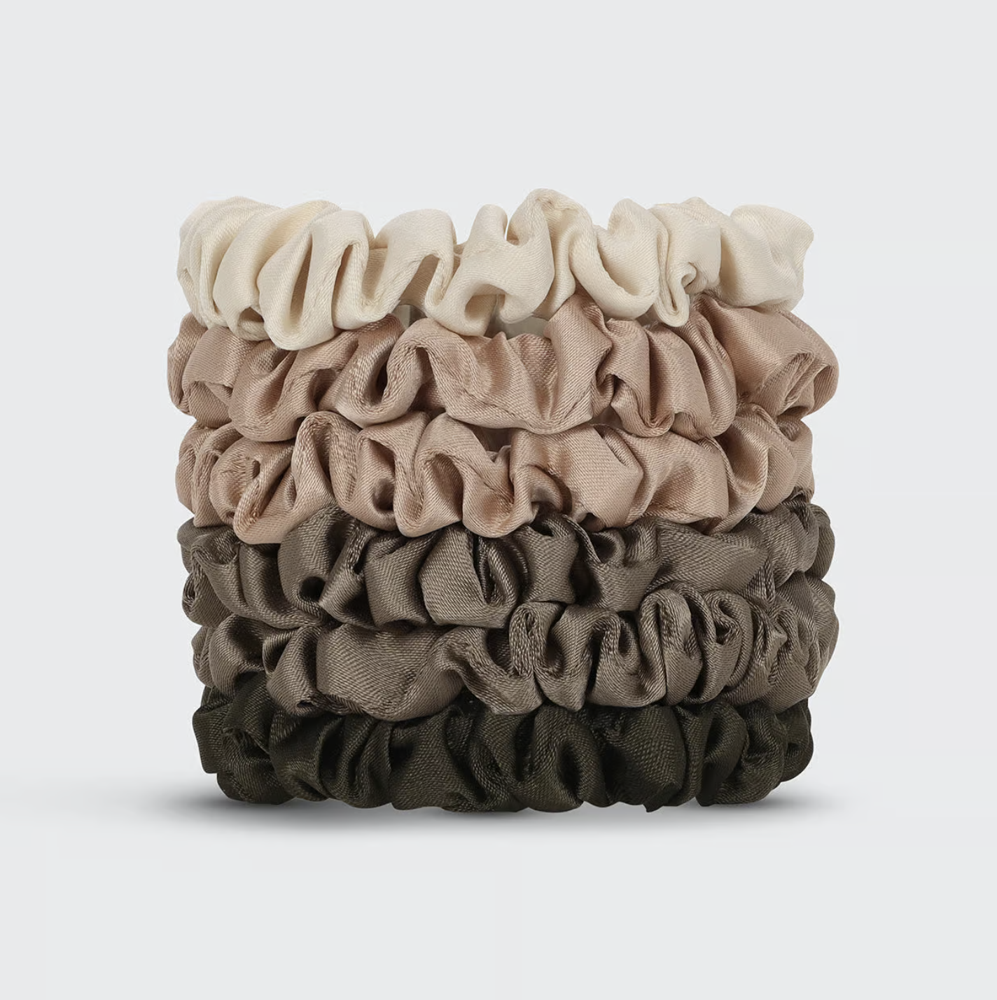 KITSCH - Ultra Petite Satin Scrunchies 6pc